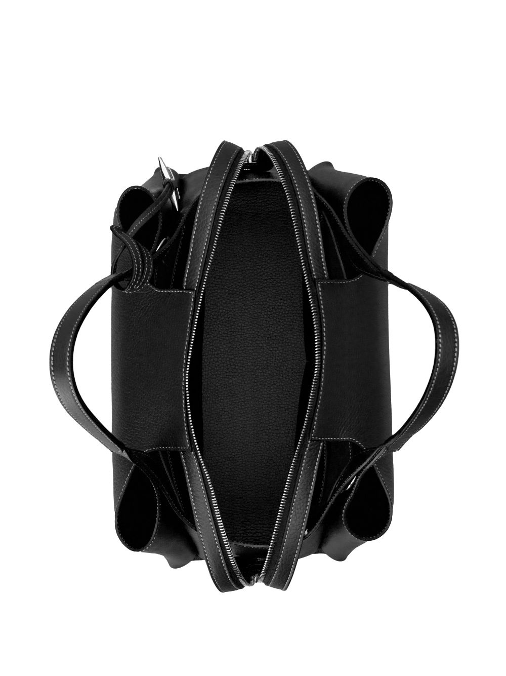 logo-pendant leather shoulder bag - 3