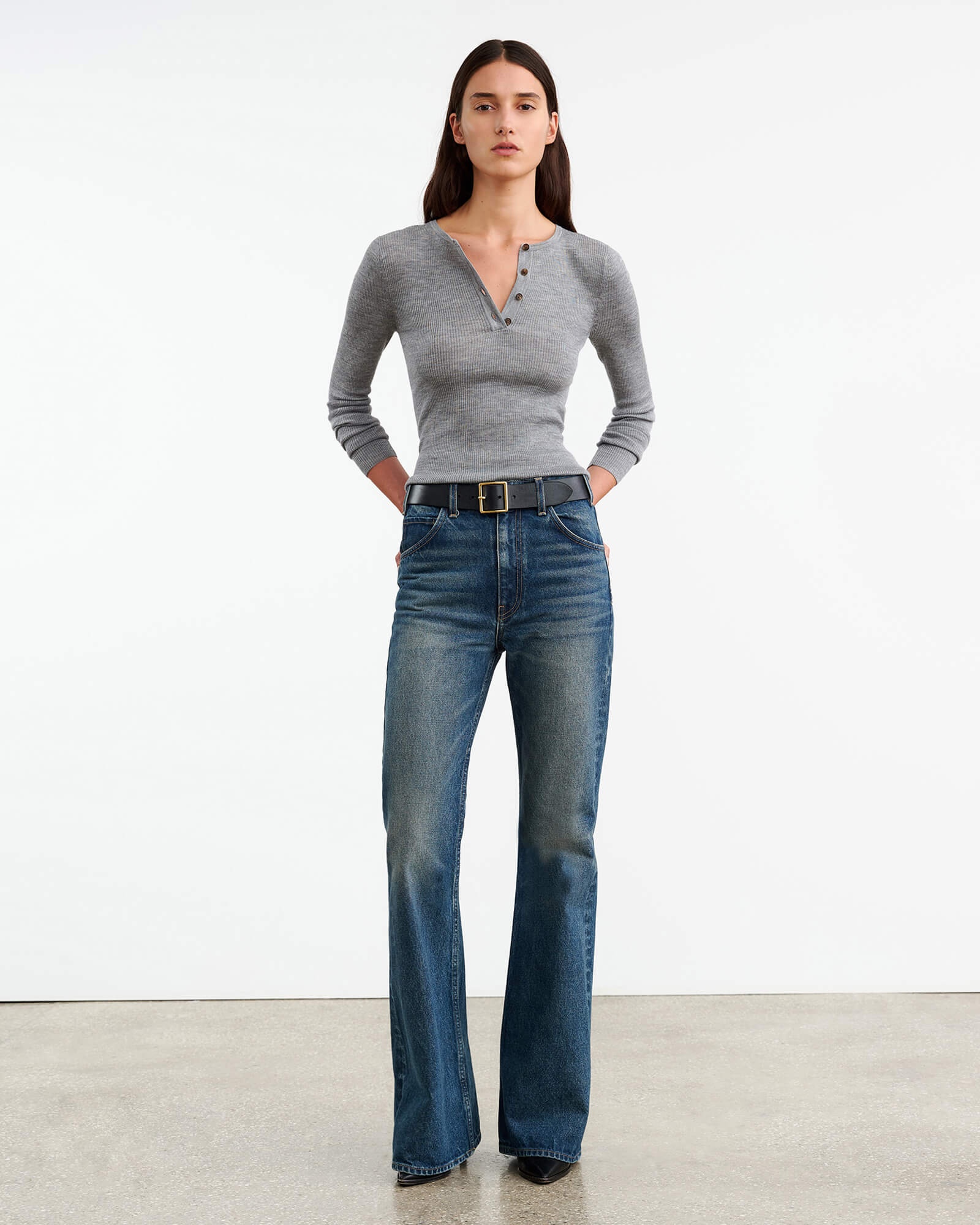 KLARISE HENLEY KNIT - 4