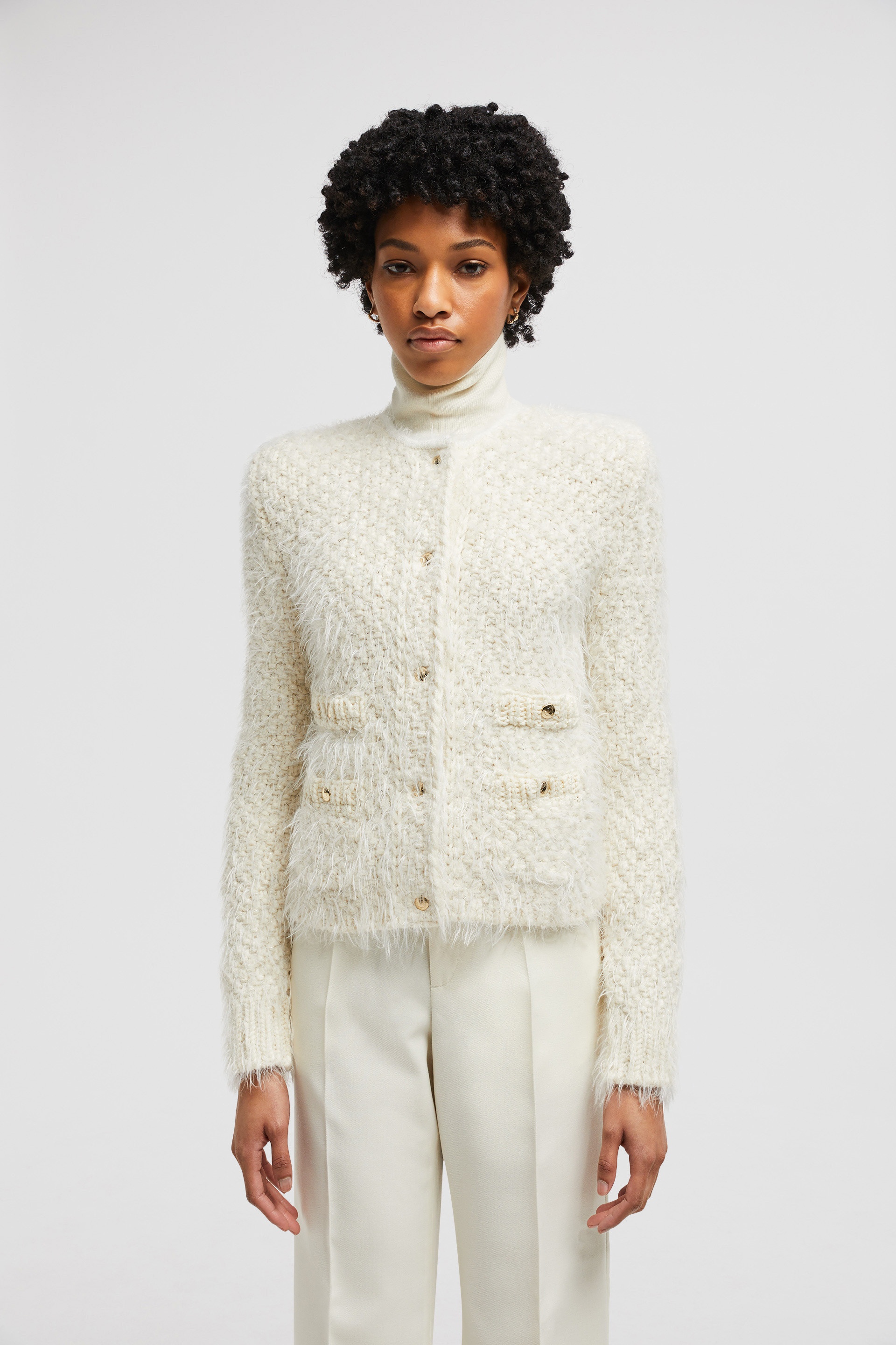Padded Wool Cardigan - 3