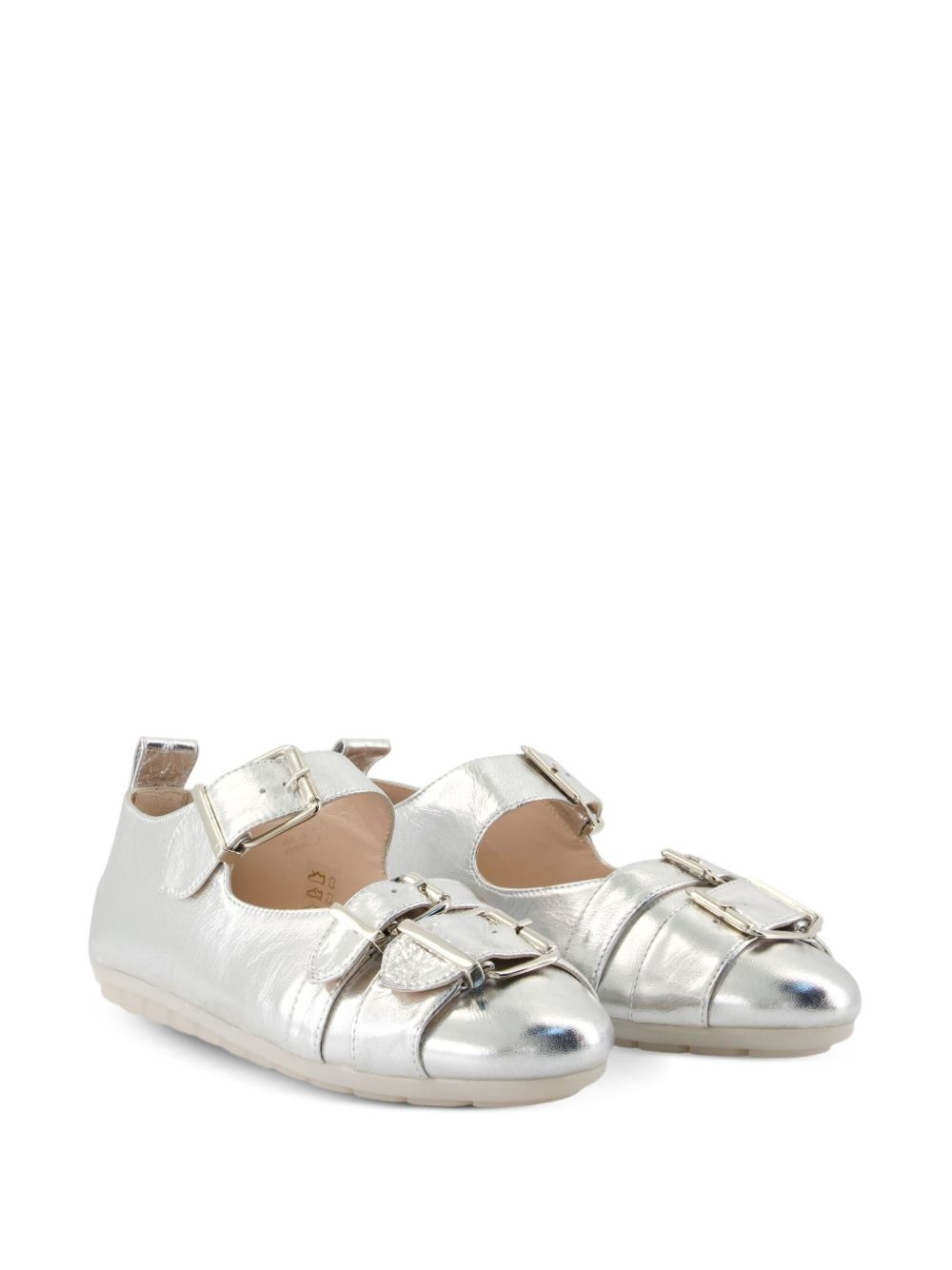 buckle-detail ballet flats - 2