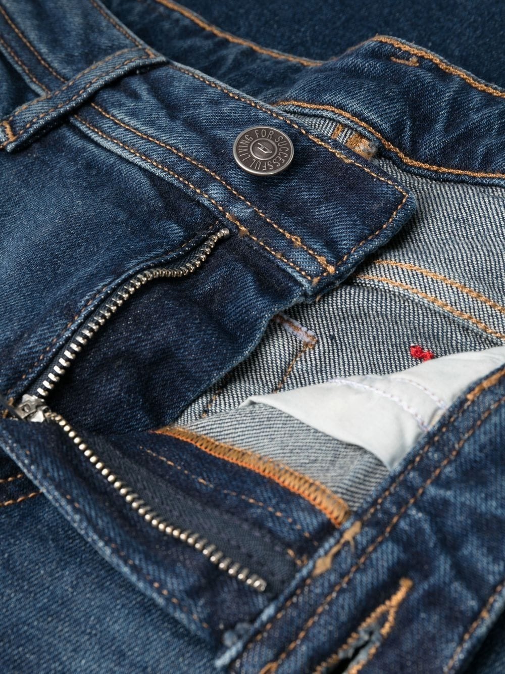 dark wash flared jeans - 7