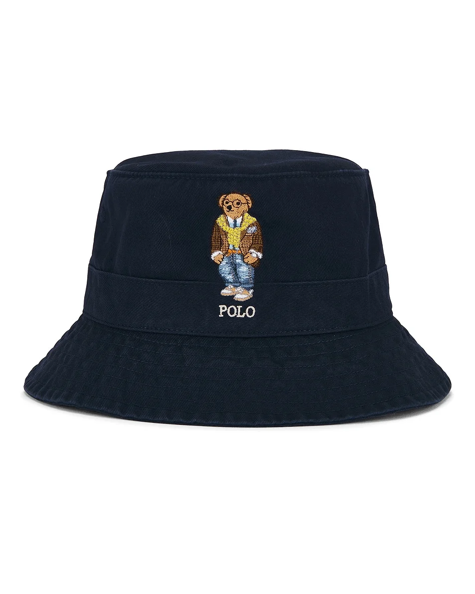 Cotton Twill Novelty Bear Loft Bucket Hat - 1