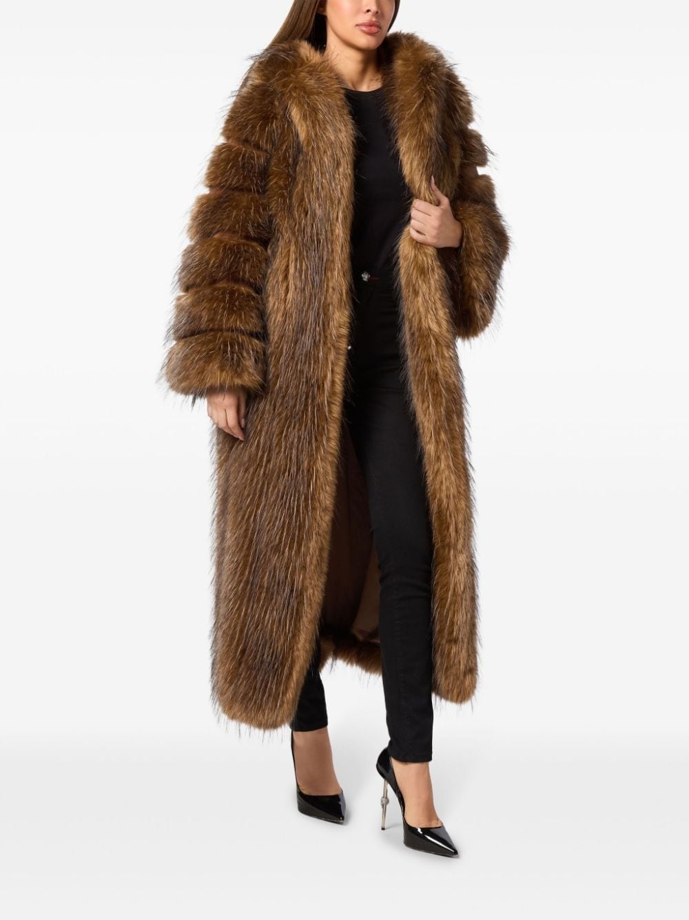 faux-fur coat - 2
