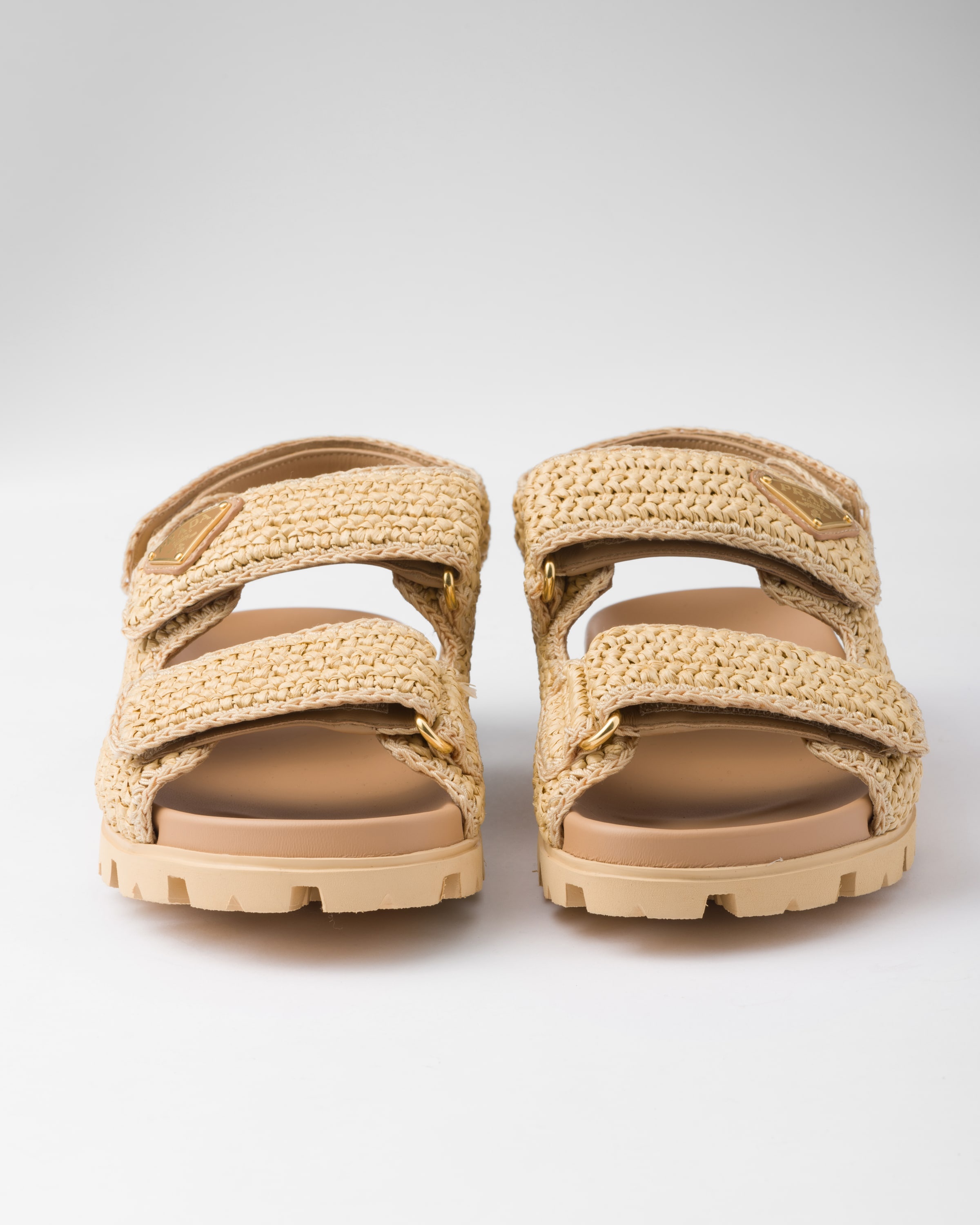 Woven fabric sandals - 5