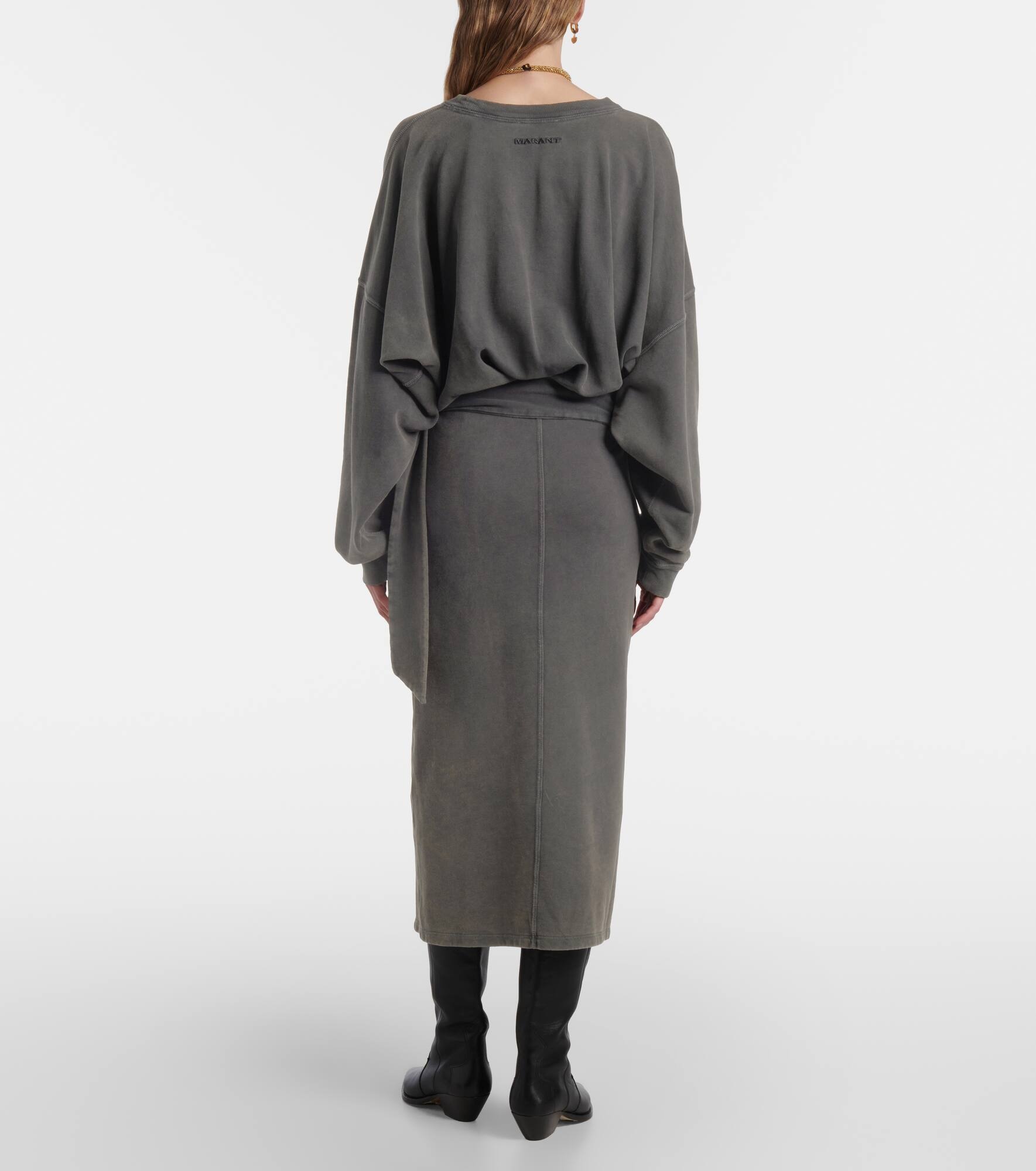Sandrina cotton jersey sweatshirt dress - 3