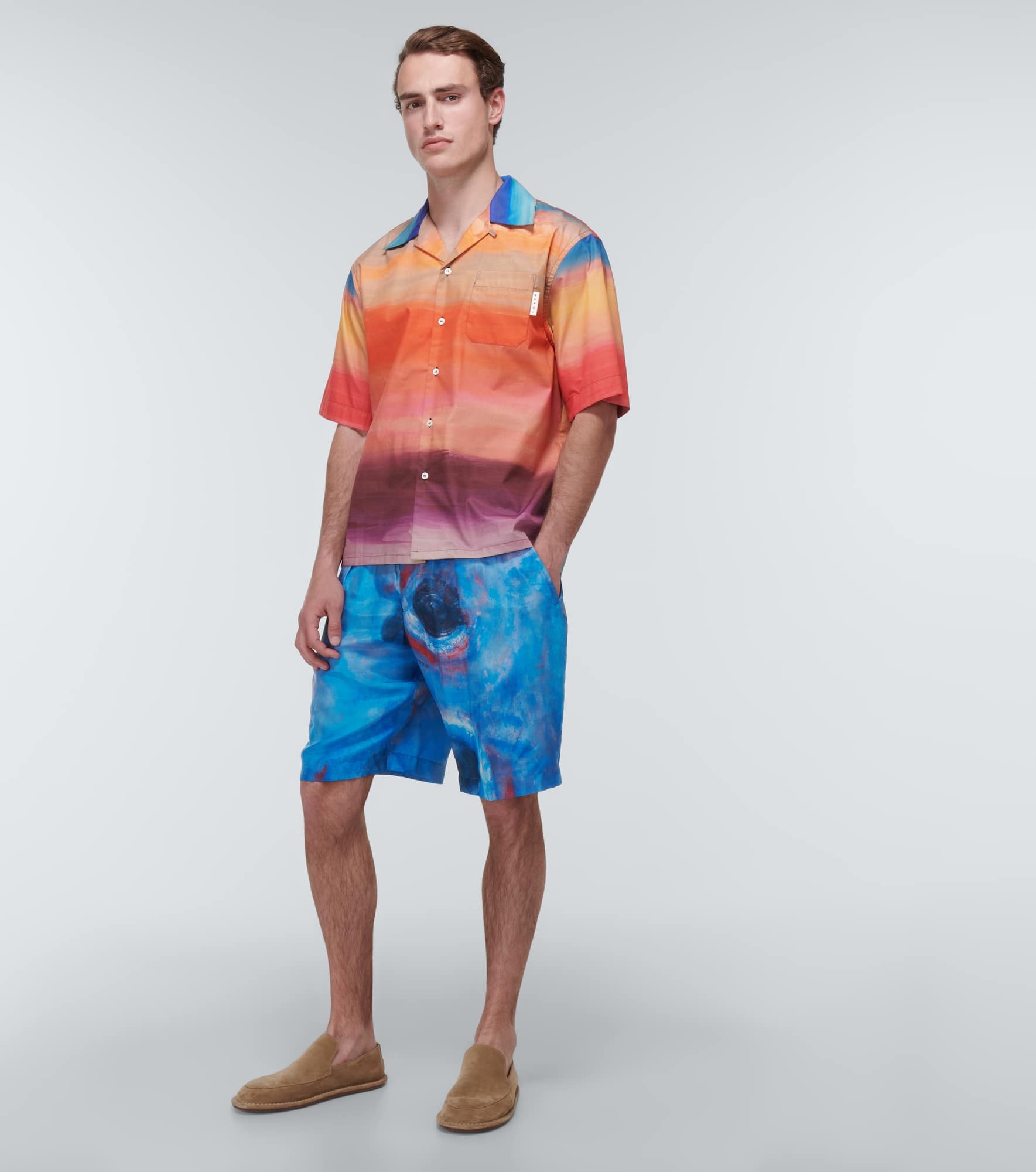 Printed silk shorts - 2