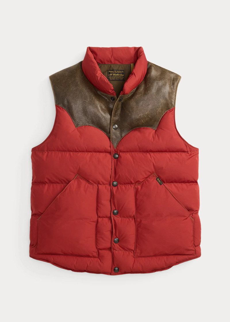 Deerskin-Yoke Quilted Vest 1