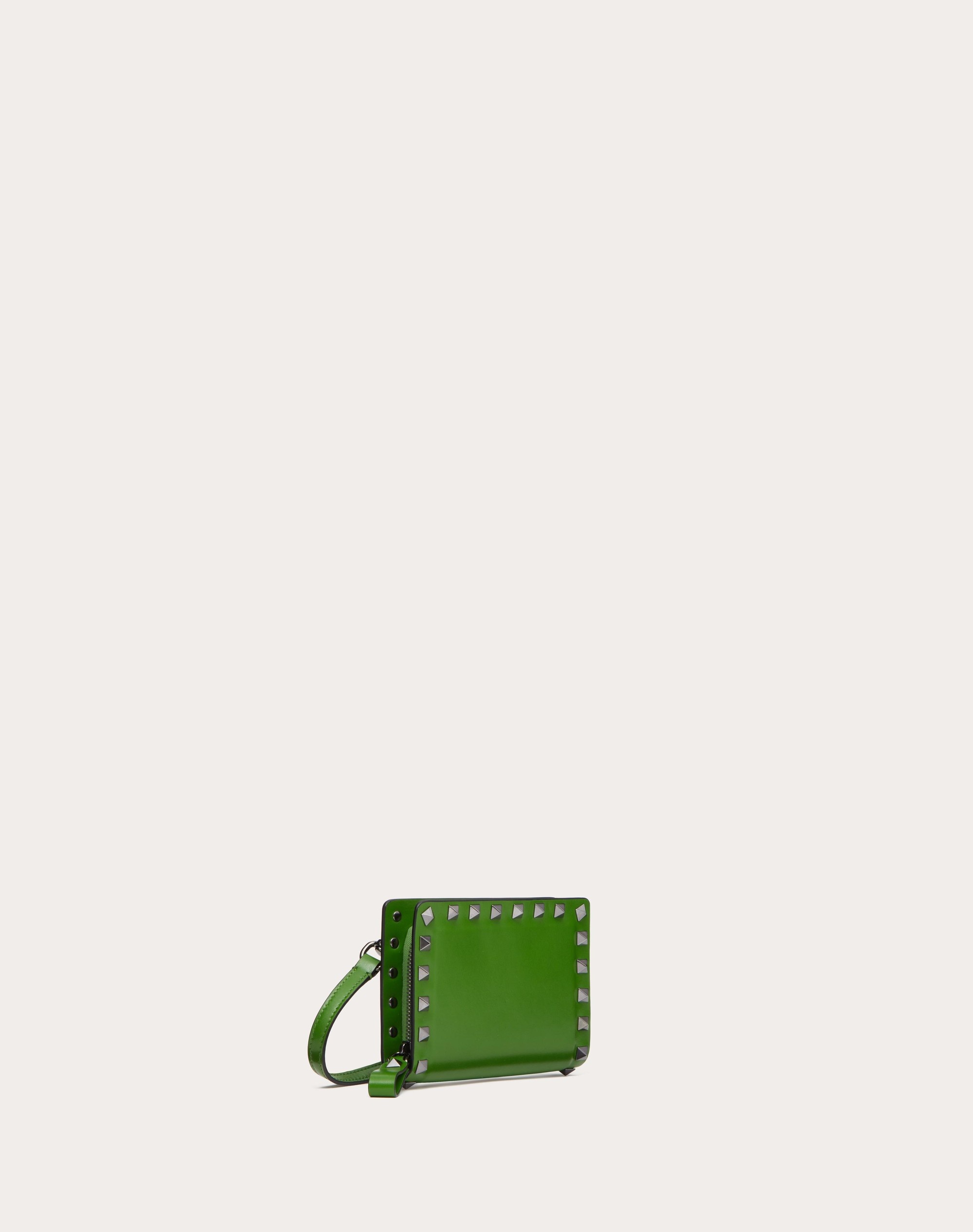 ROCKSTUD CALFSKIN NECK WALLET - 4