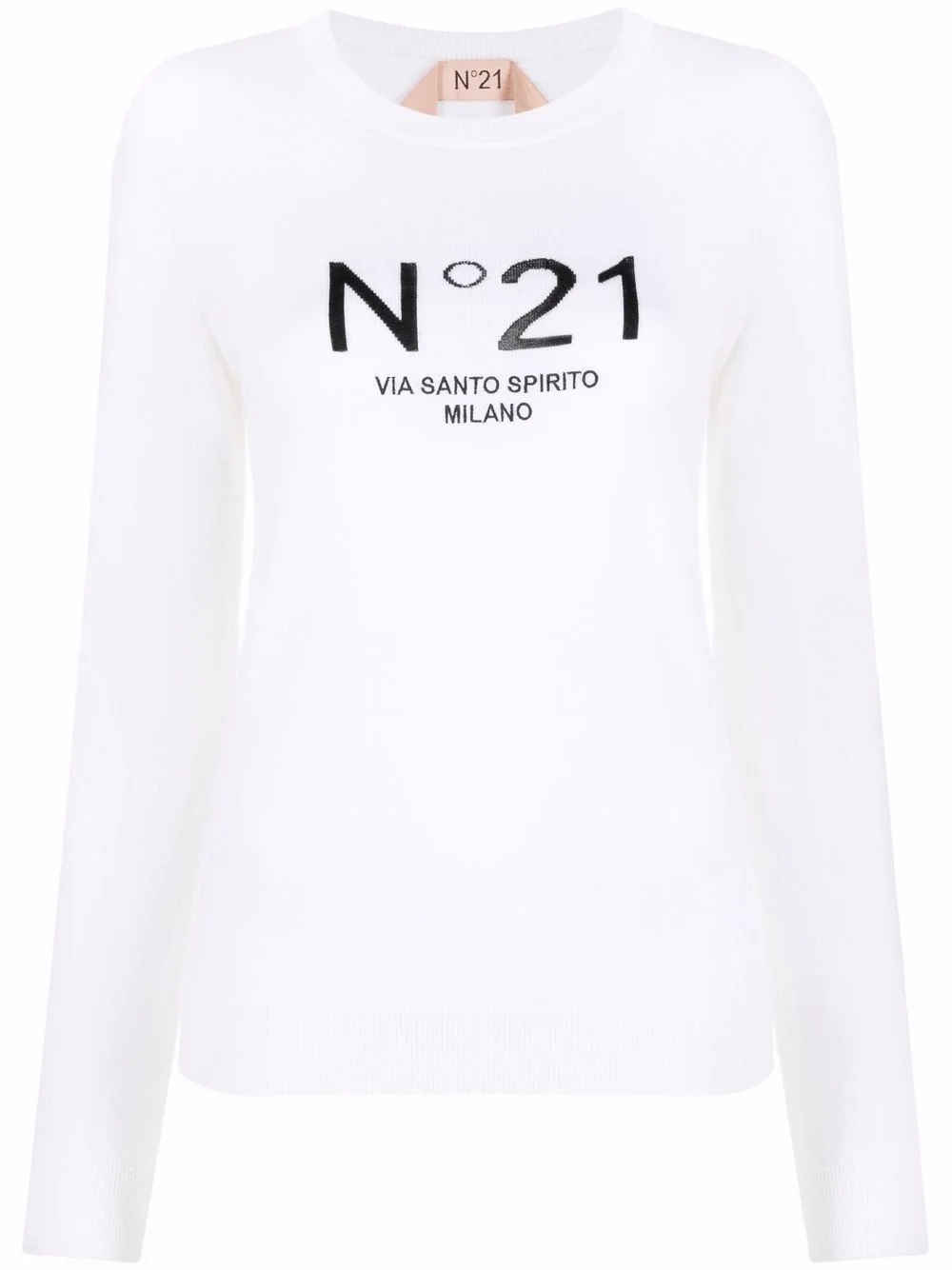 virgin wool logo jumper - 1