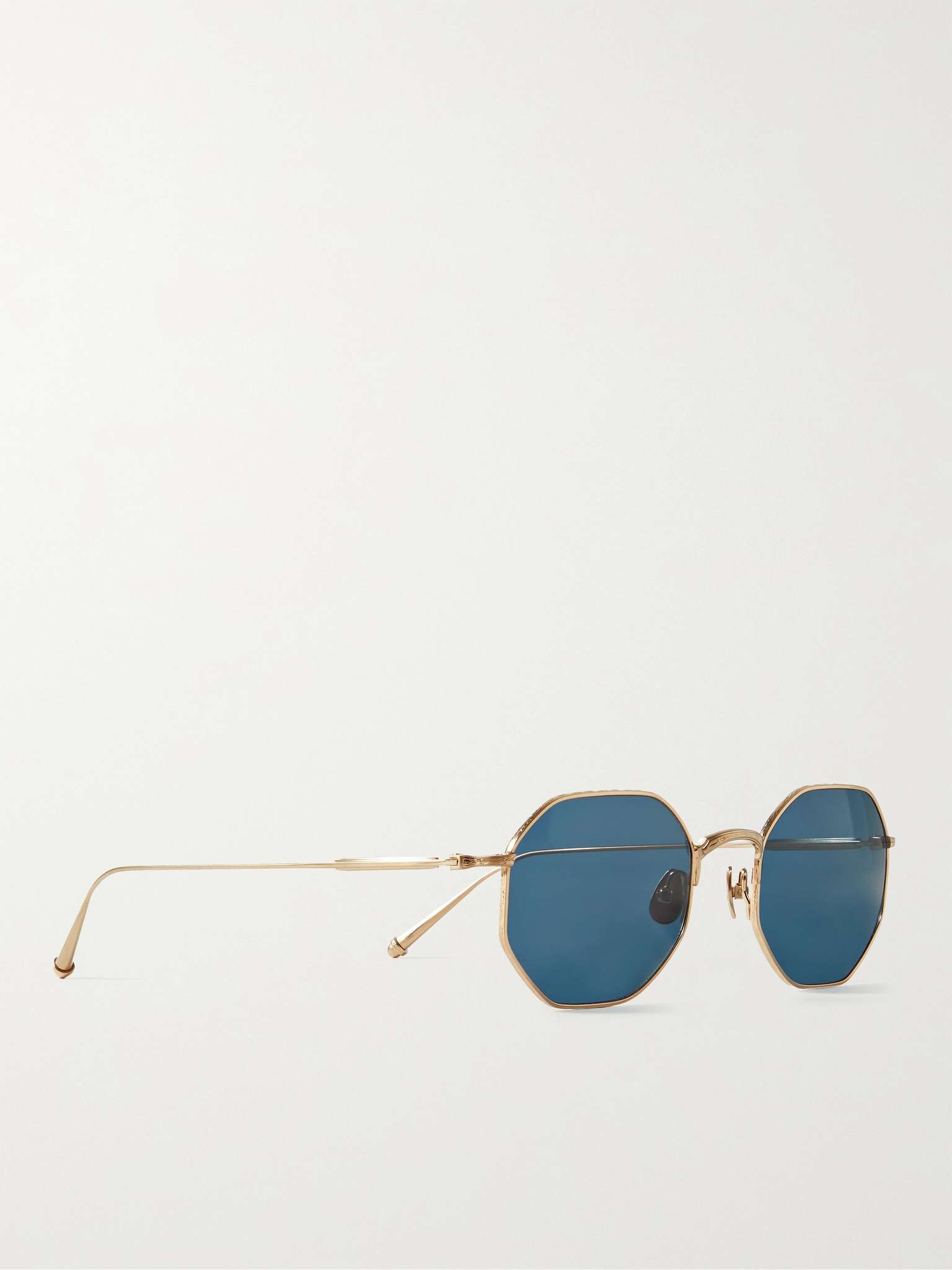 Octagon-Frame Gold-Tone Sunglasses - 5