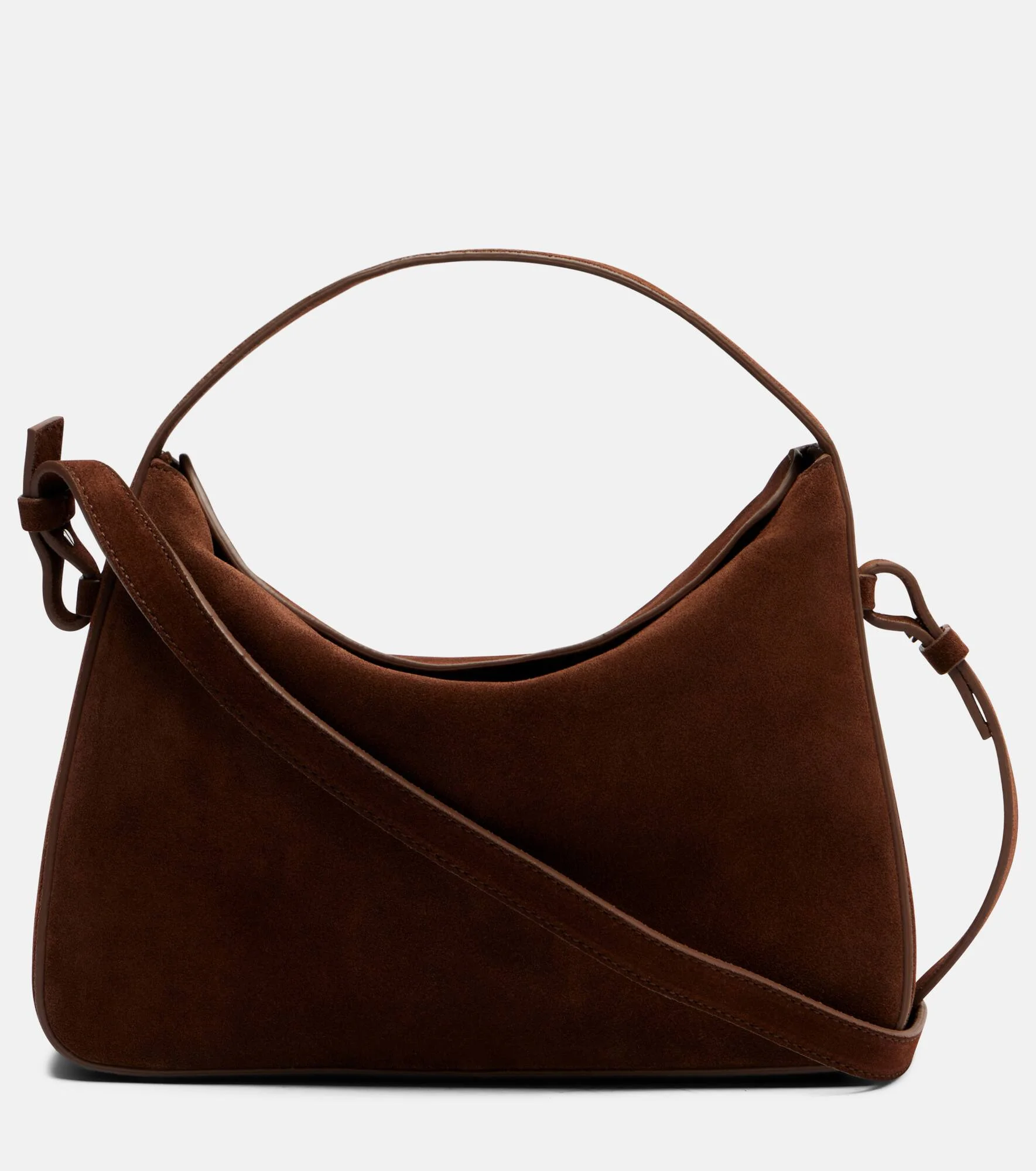 Suede shoulder bag - 1