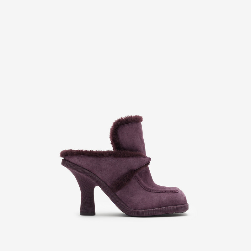 Suede 과 Shearling Highland Mules - 1