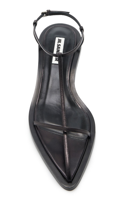 Jil Sander Leather Sandals black outlook