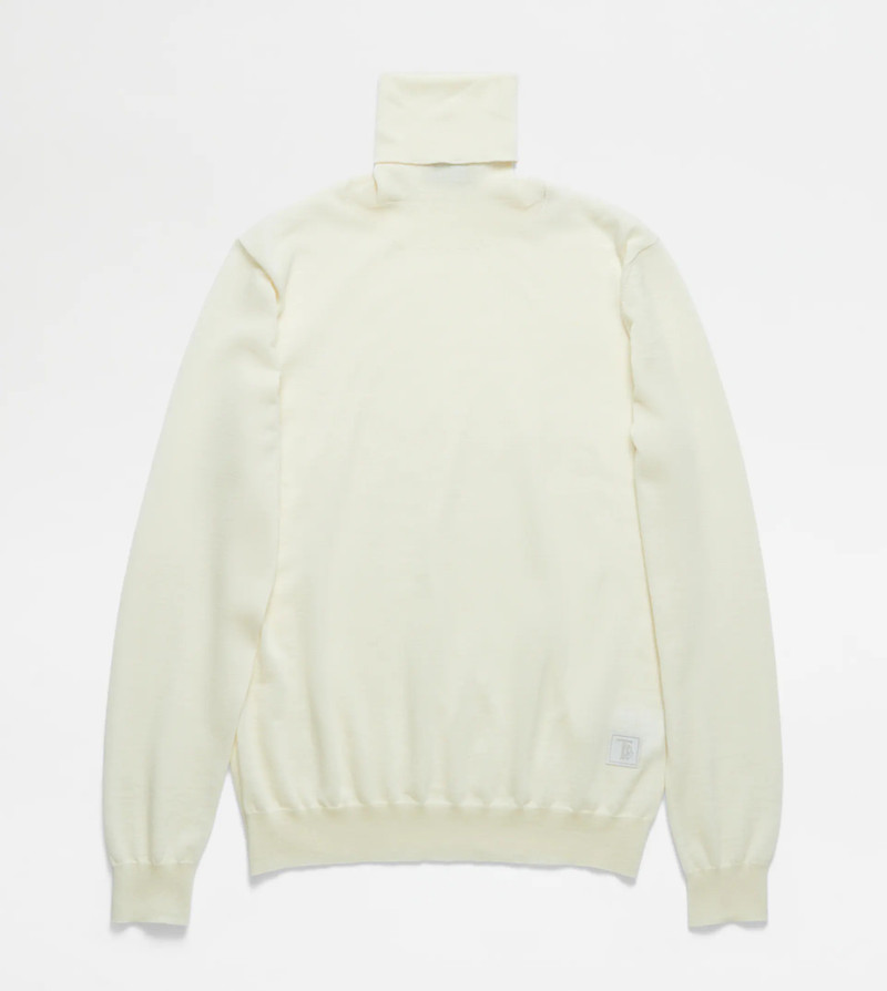 TURTLENECK SWEATER - WHITE 1