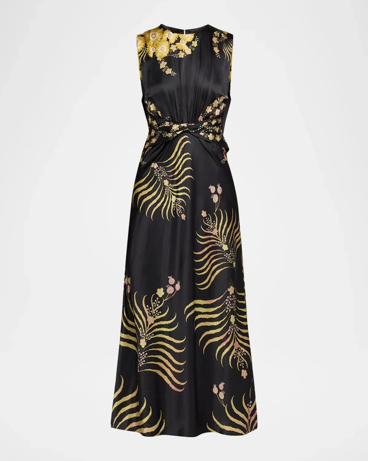 Gwen Printed Silk Dress - 1