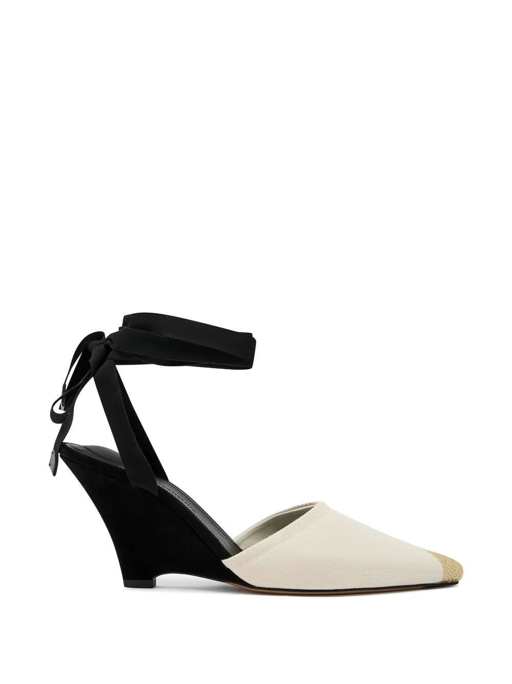 pointed toe tie sandals - 1
