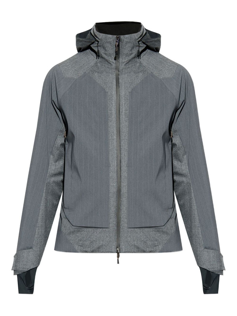 hooded striped jacket 1