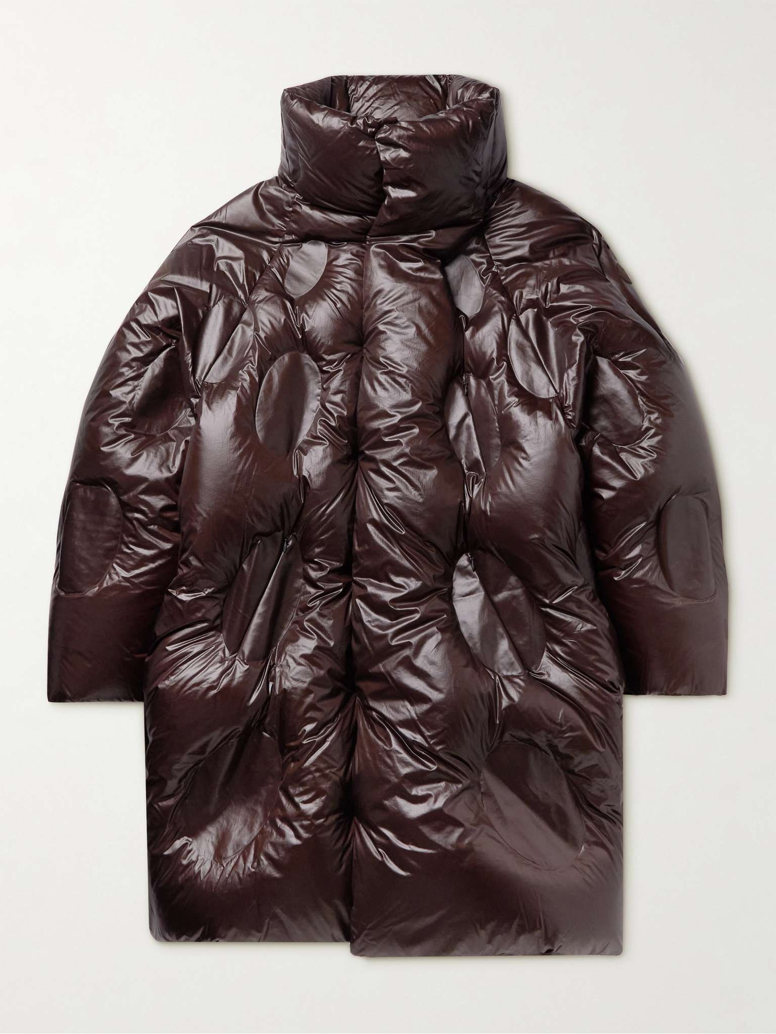 + Dingyun Zhang Iaphia Oversized Quilted Glossed-Shell Hooded Down Coat - 1