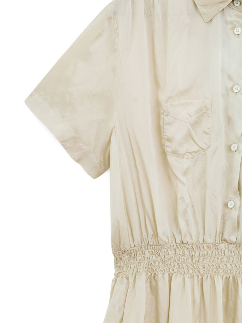 patch-pocket shirred mini dress 4
