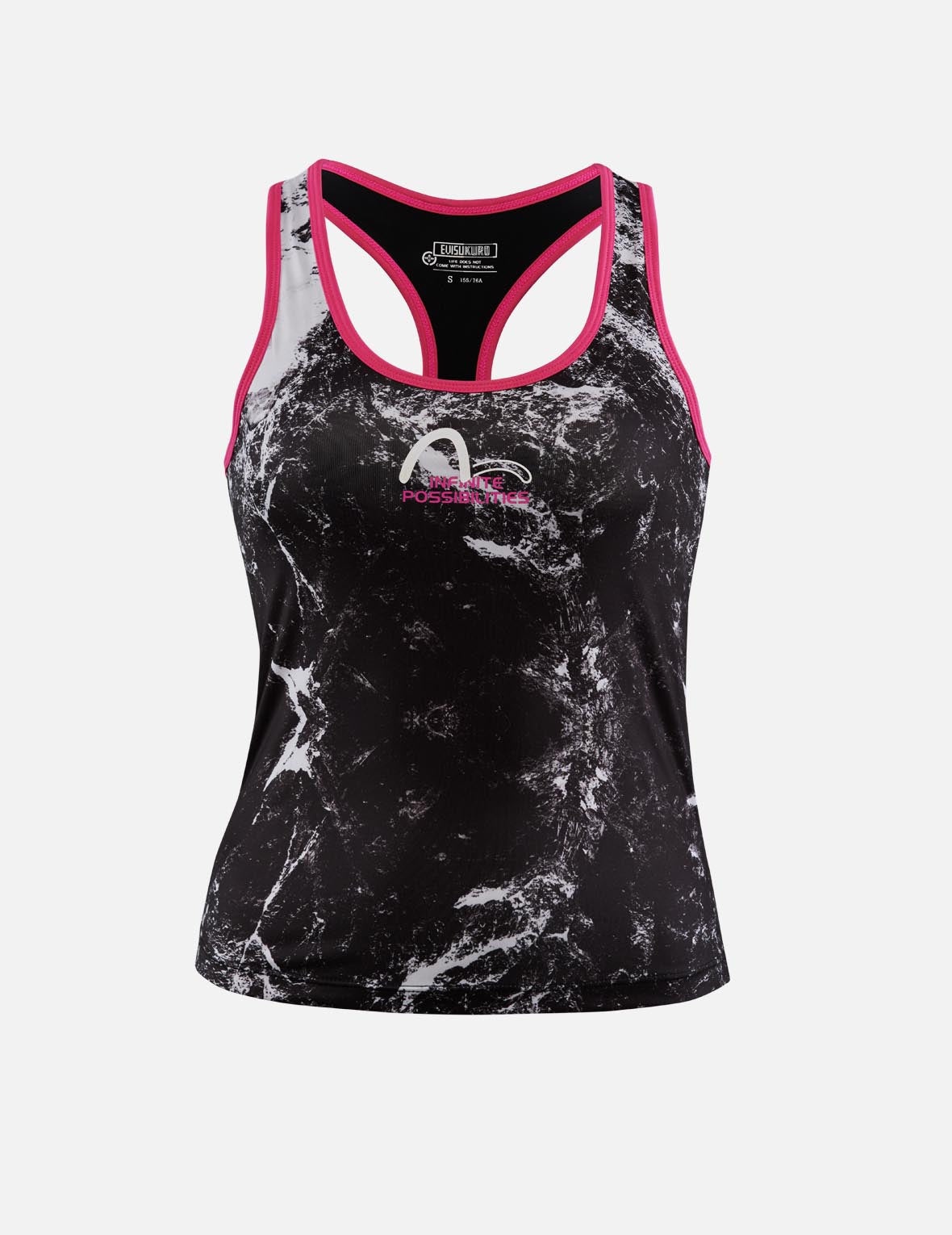 Allover Print Y-Back Stretch Tank - 1