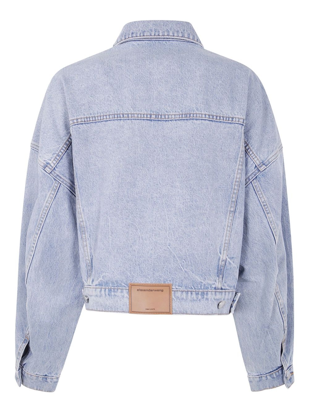 light-wash denim jacket - 2