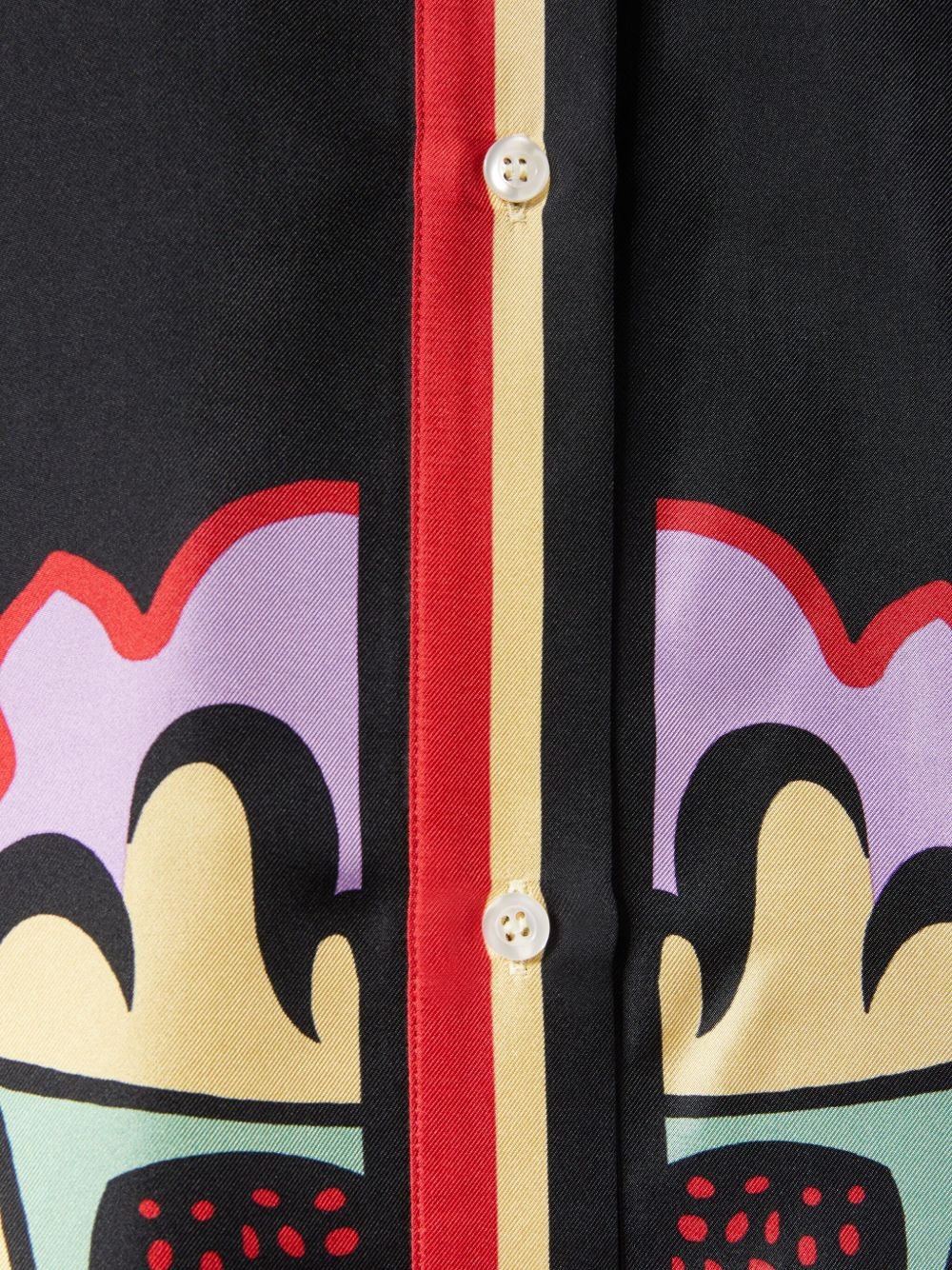 floral print cape - 4