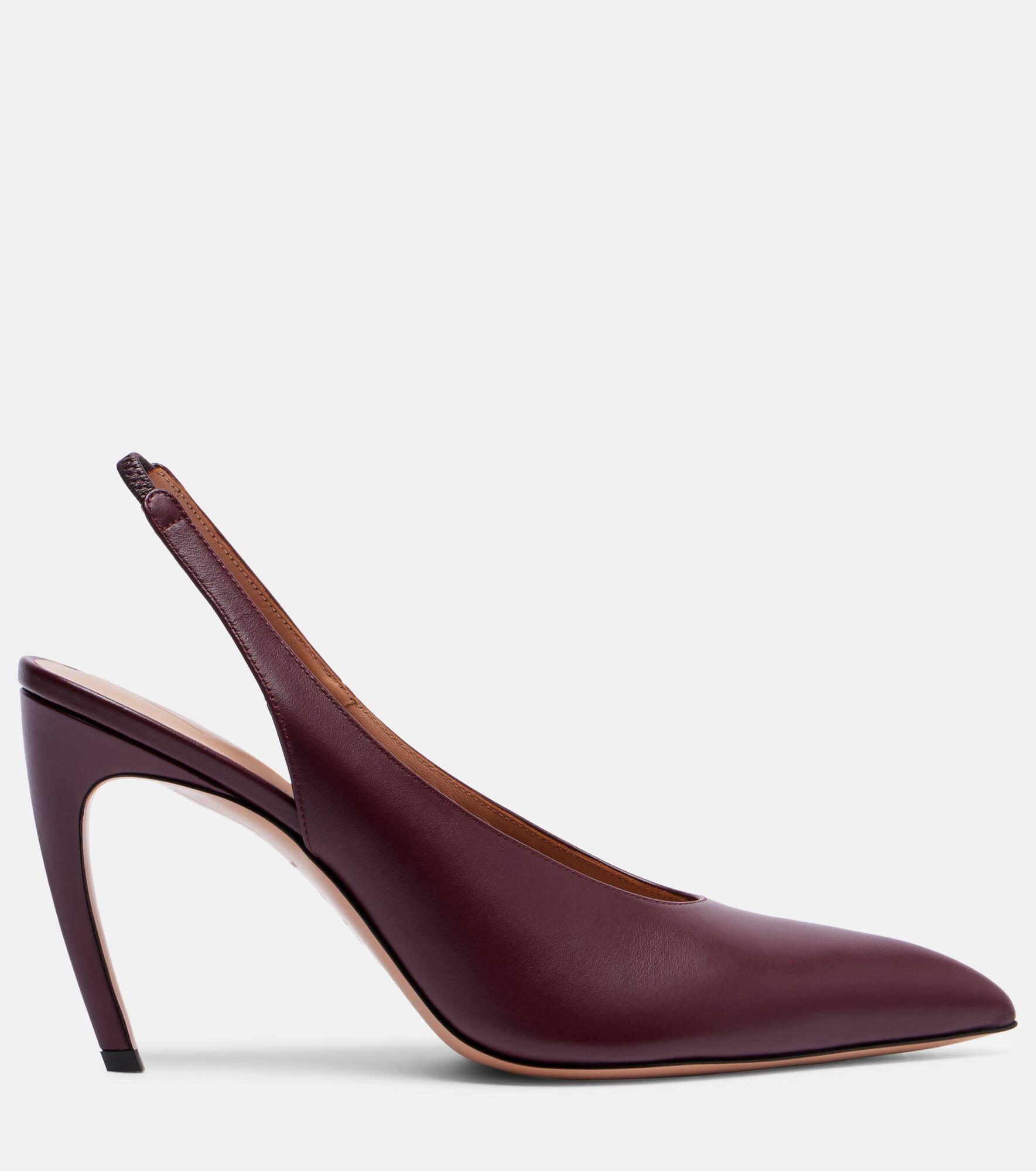 Viper 90 leather slingback pumps - 4