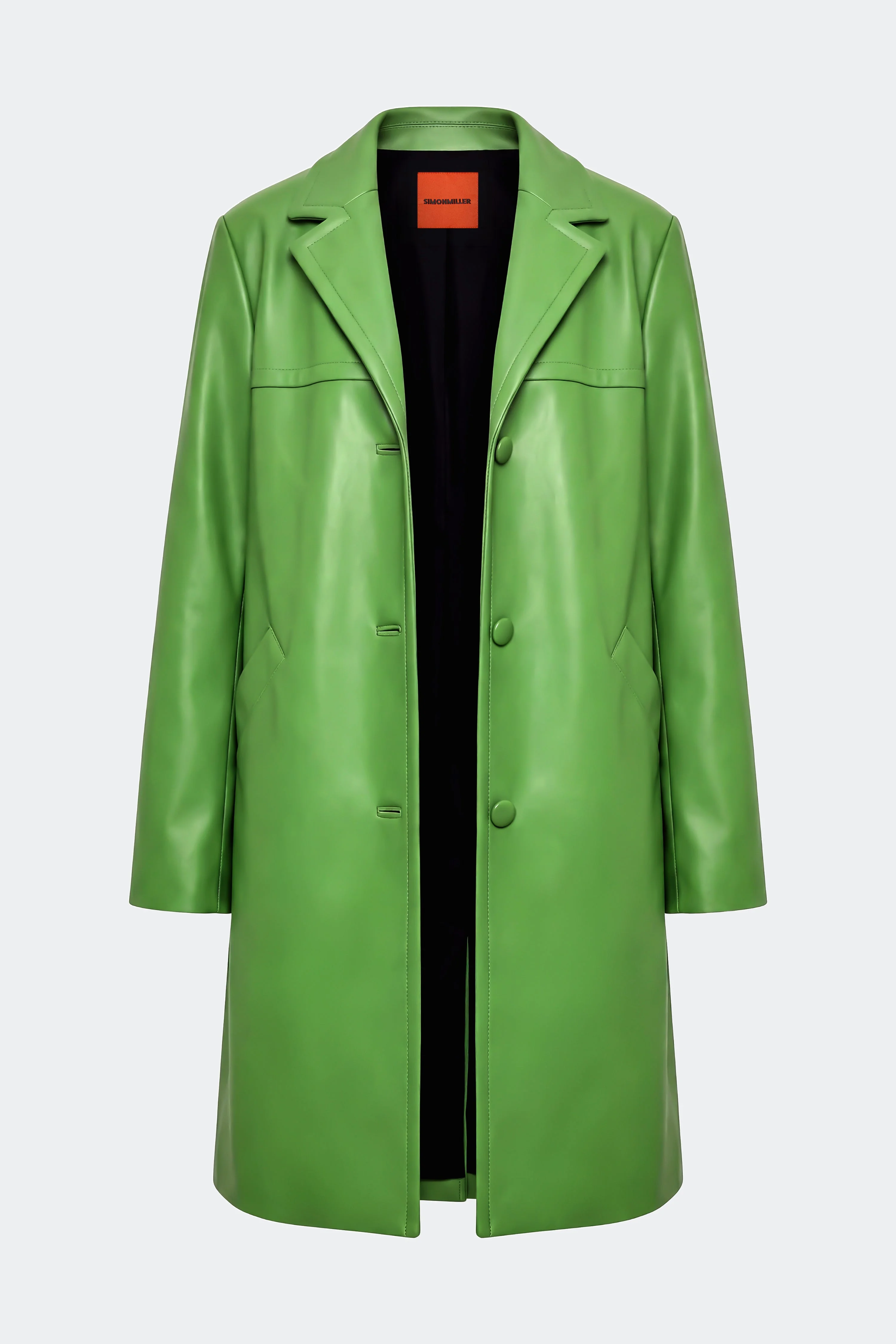 Margot Vegan Leather Jacket In Matcha - 1