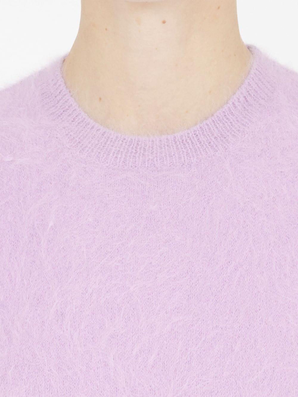 brushed short-sleeved knitted top - 6