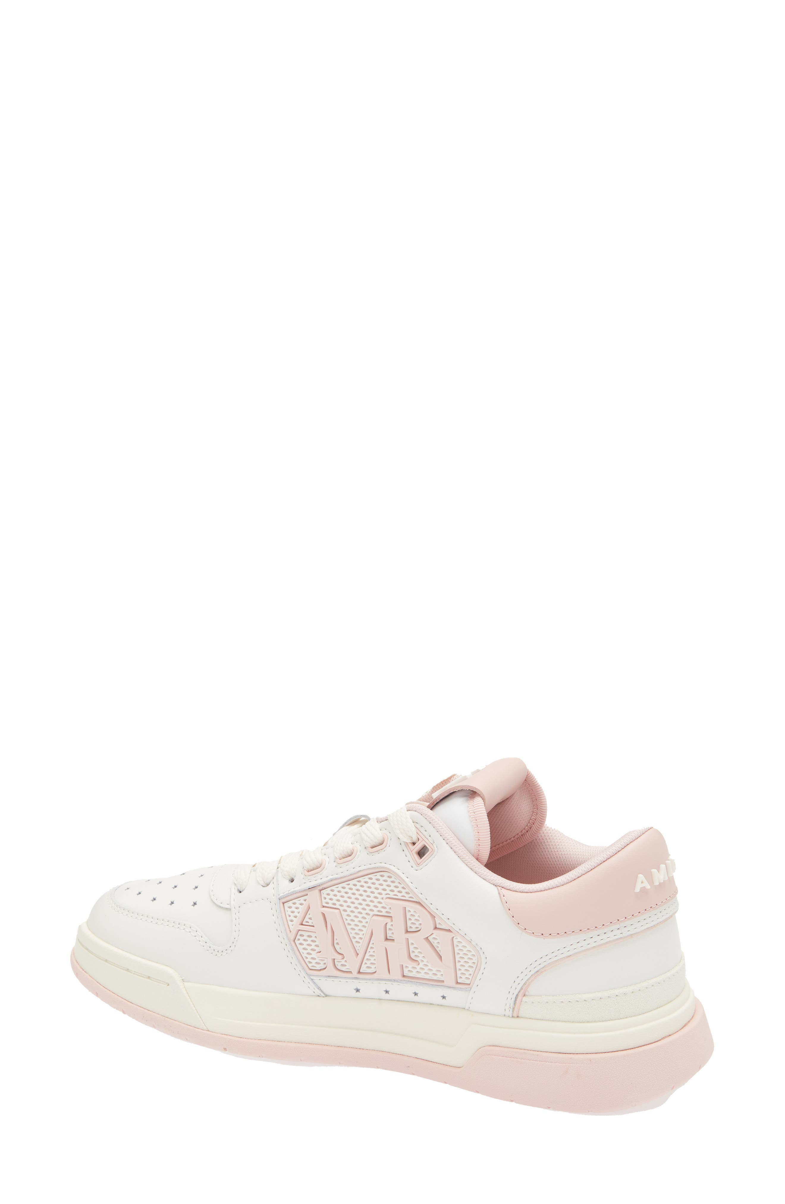 AMIRI Classic Logo Low Top Sneaker in White Pink at Nordstrom - 2