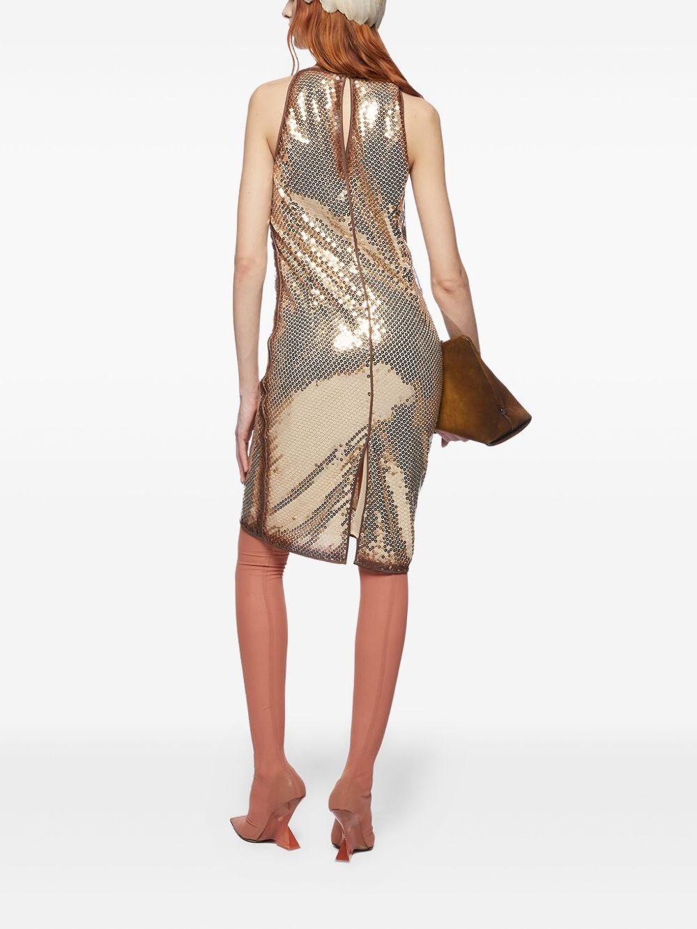 sequin-embellished mini dress - 3