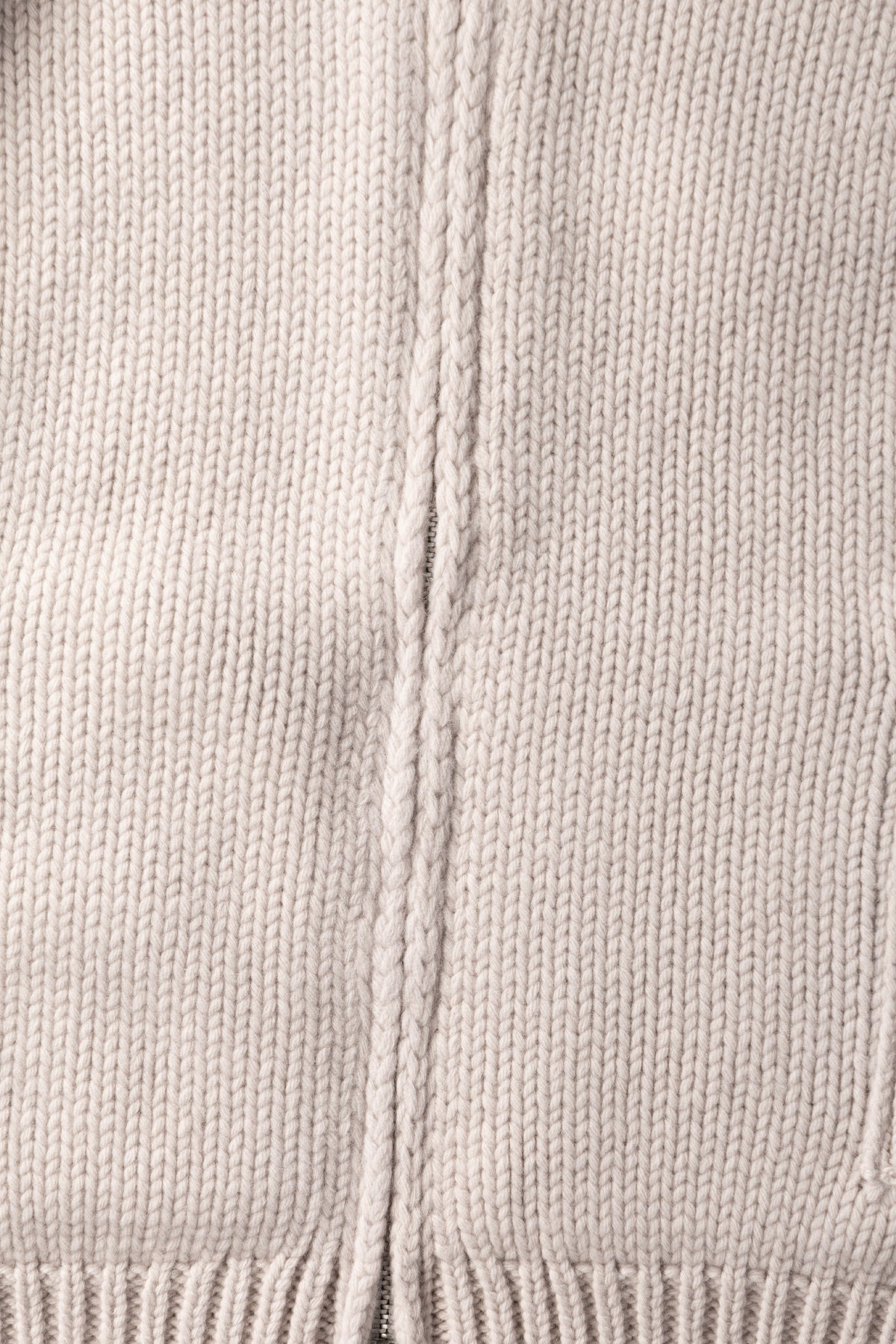 Ultra Zip Cardigan - Bone Low Twist Merino - 3