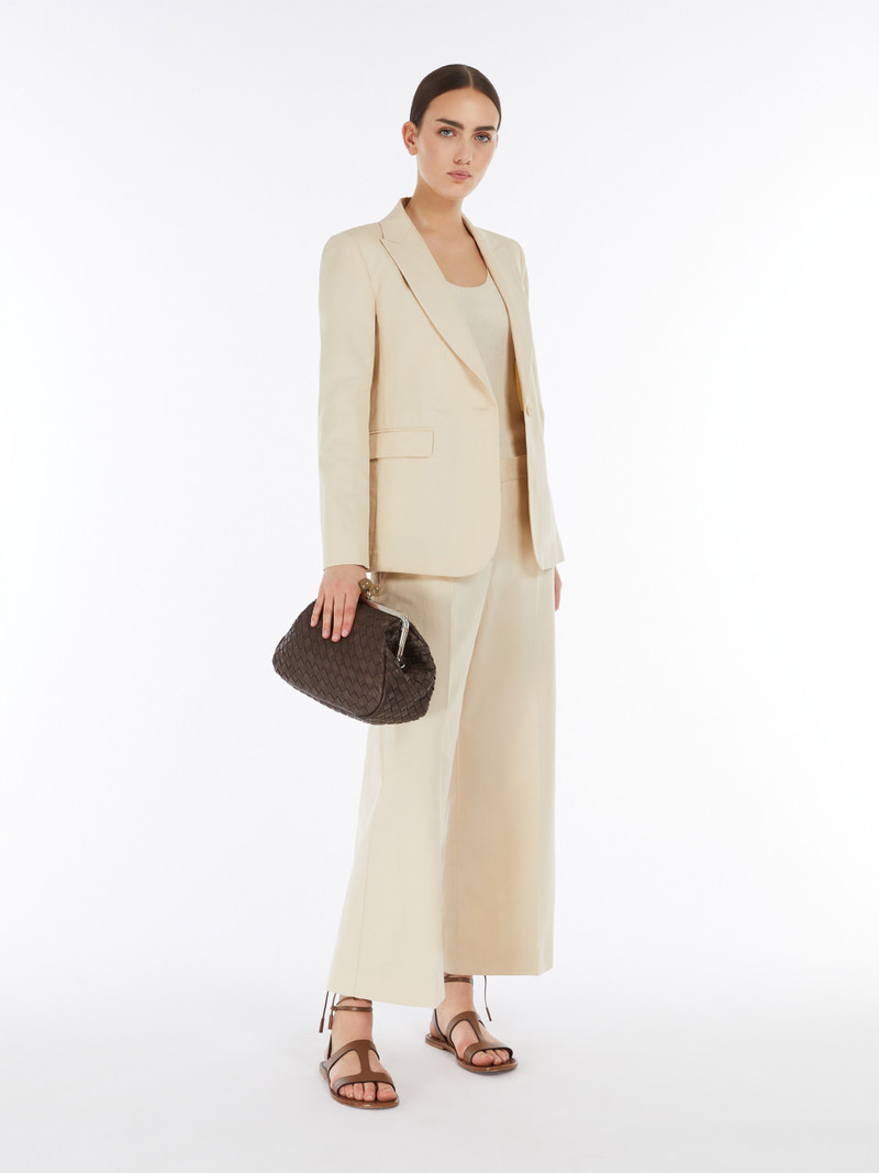 WEEKEND Max Mara QUITO Cotton and linen blazer outlook