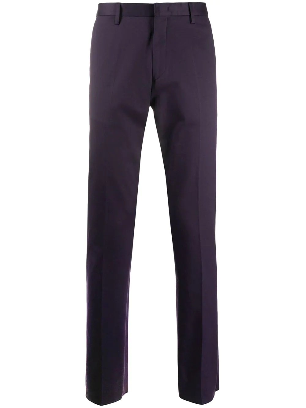 mid-rise straight leg trousers - 1