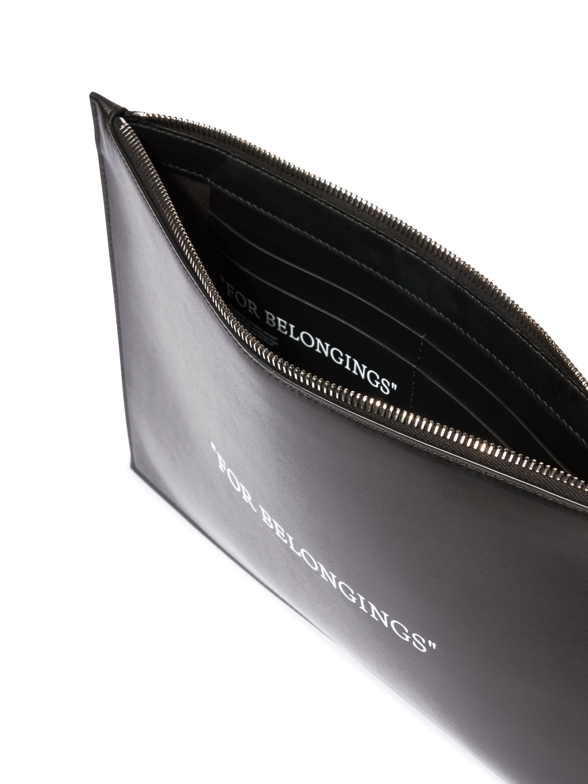 Black Quote Flat Pouch - 4