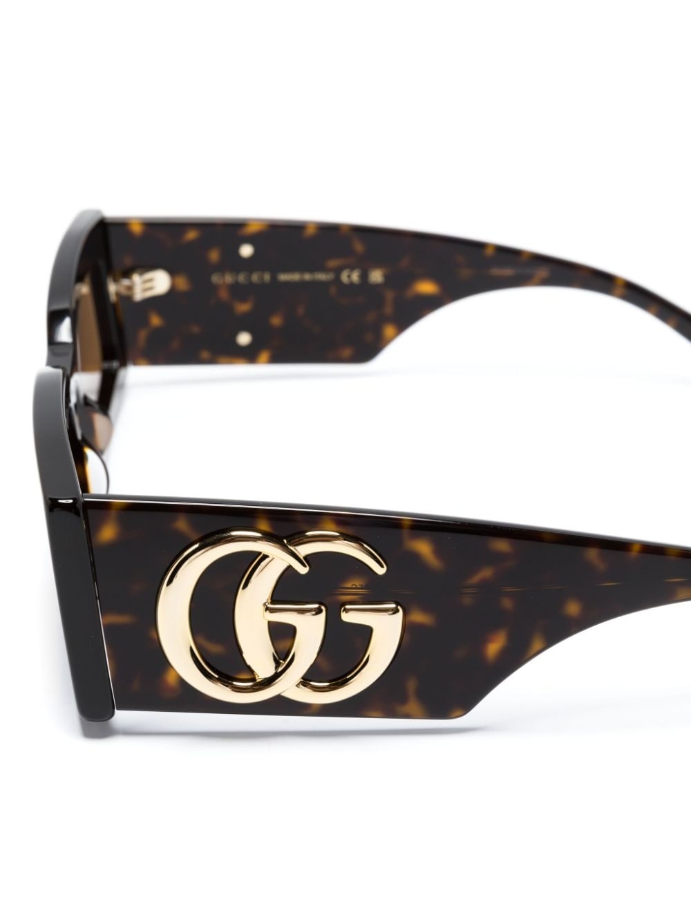 logo-plaque rectangle-frame sunglasses - 3