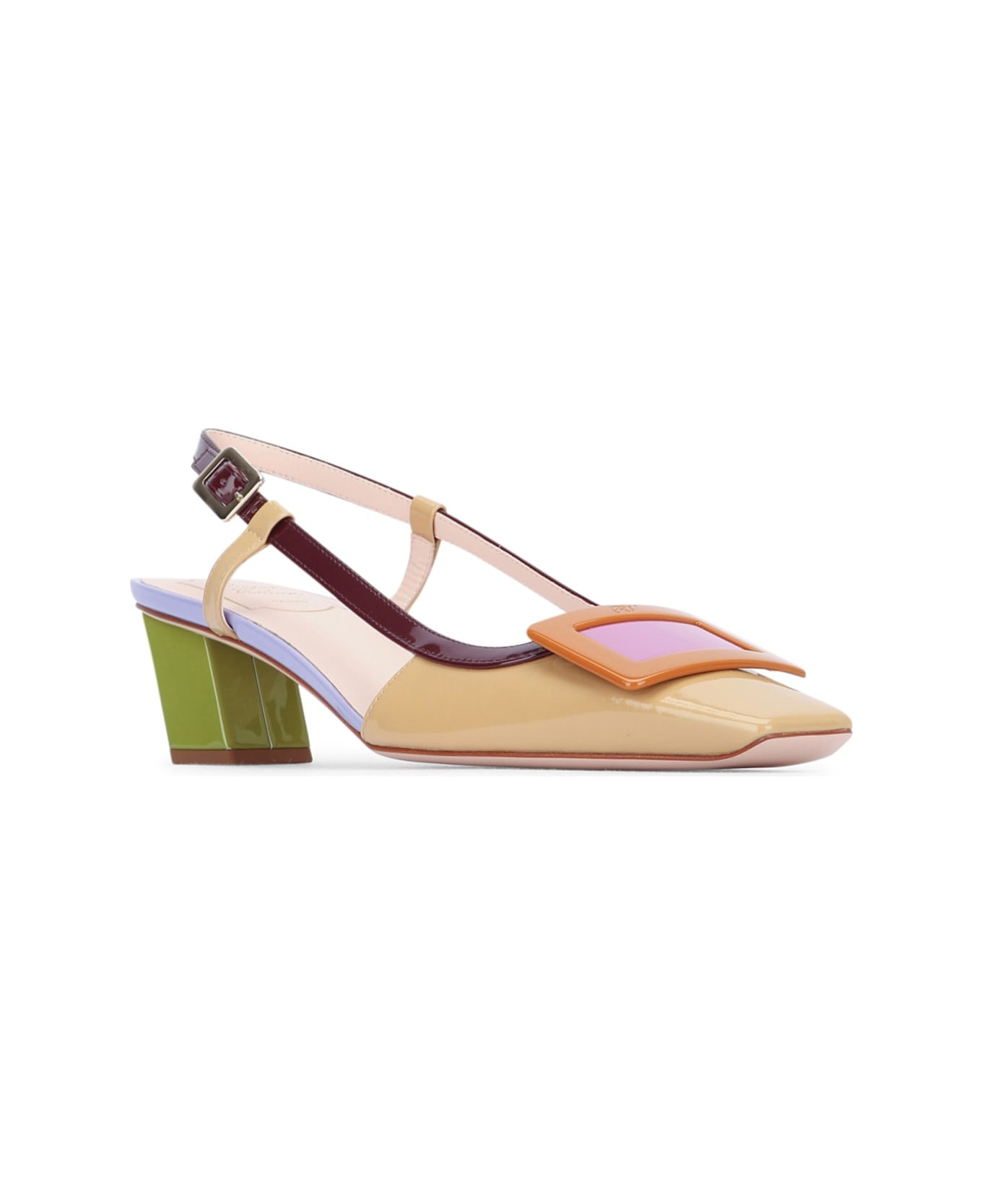 Bv Lacquered Buc Sling Back Dec 45 - 2