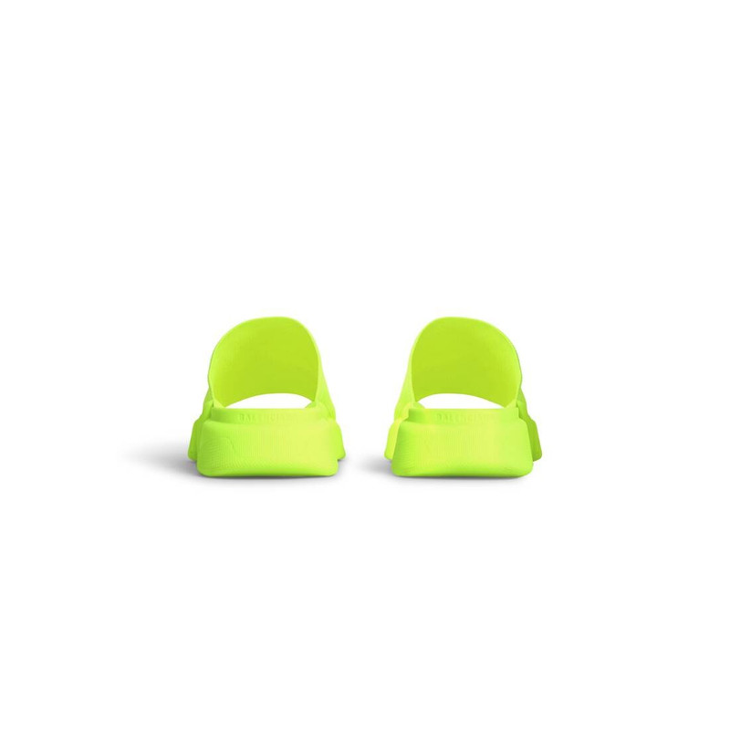 Men's Speed 2.0 Recycled Knit Slide Sandal in Fluo Yellow 5