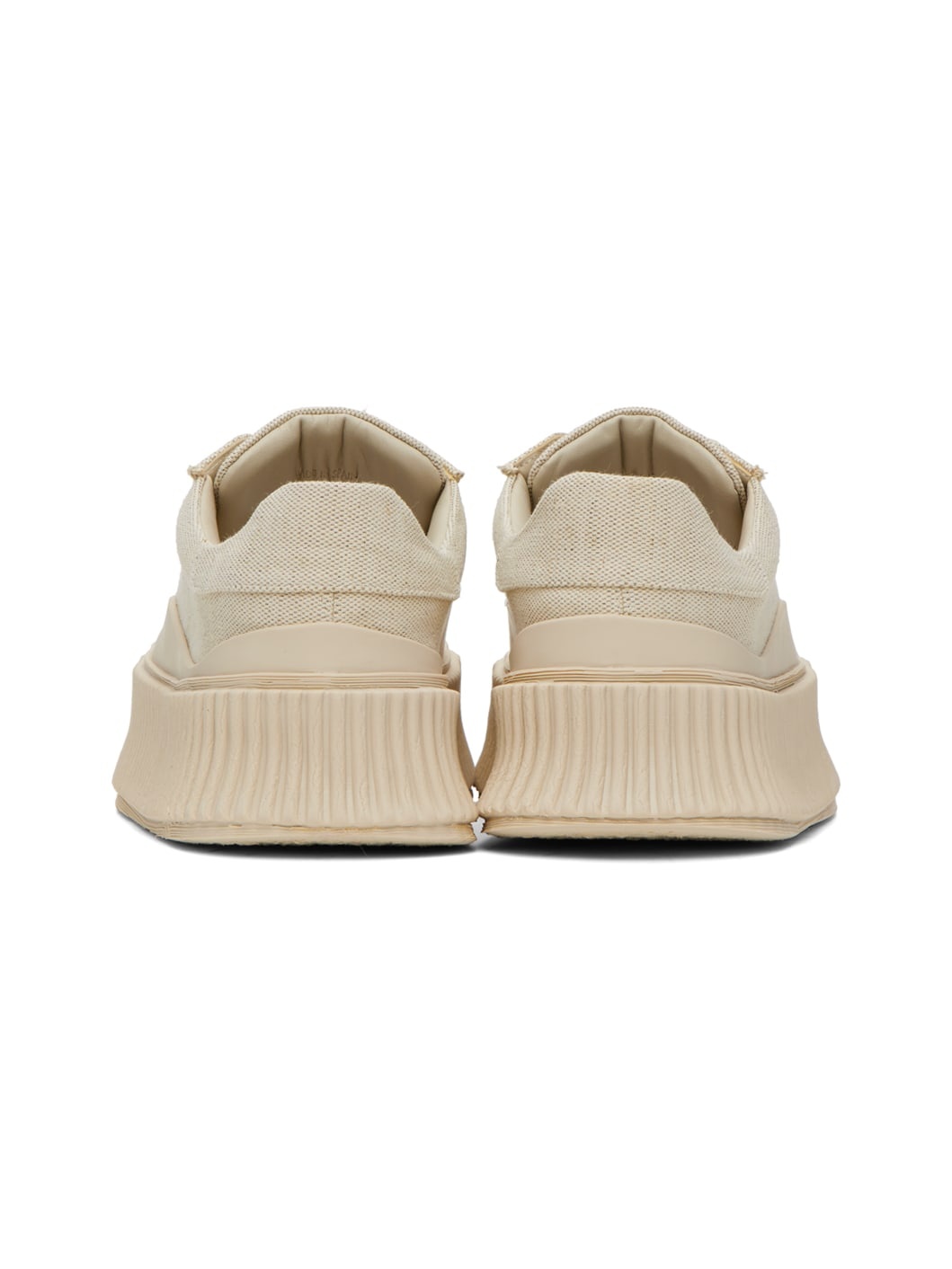 Beige Vulcanized Sneakers - 2