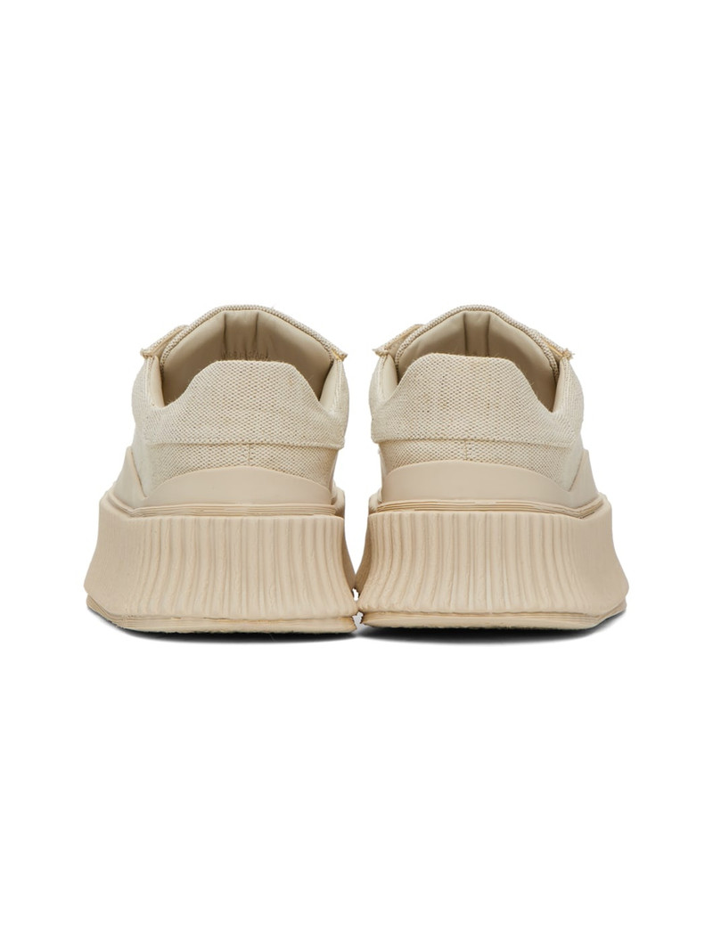 Beige Vulcanized Sneakers 2