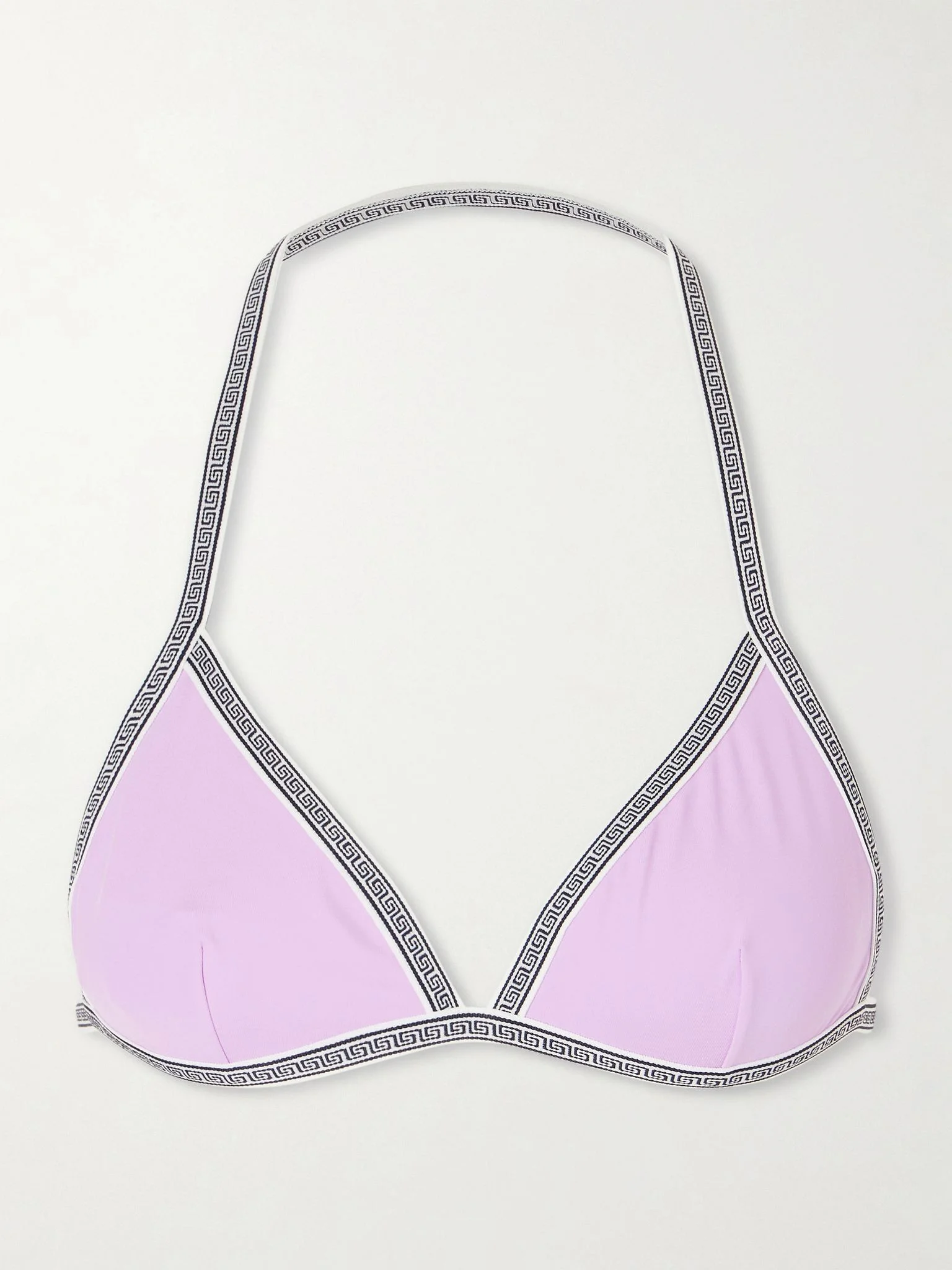 Printed bikini top Lilac - 1