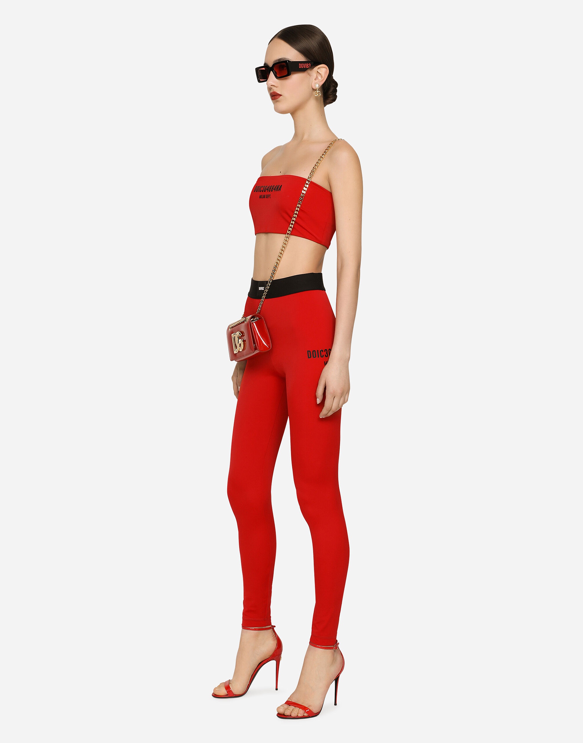 Spandex jersey leggings with elasticated band DGVIB3 - 5