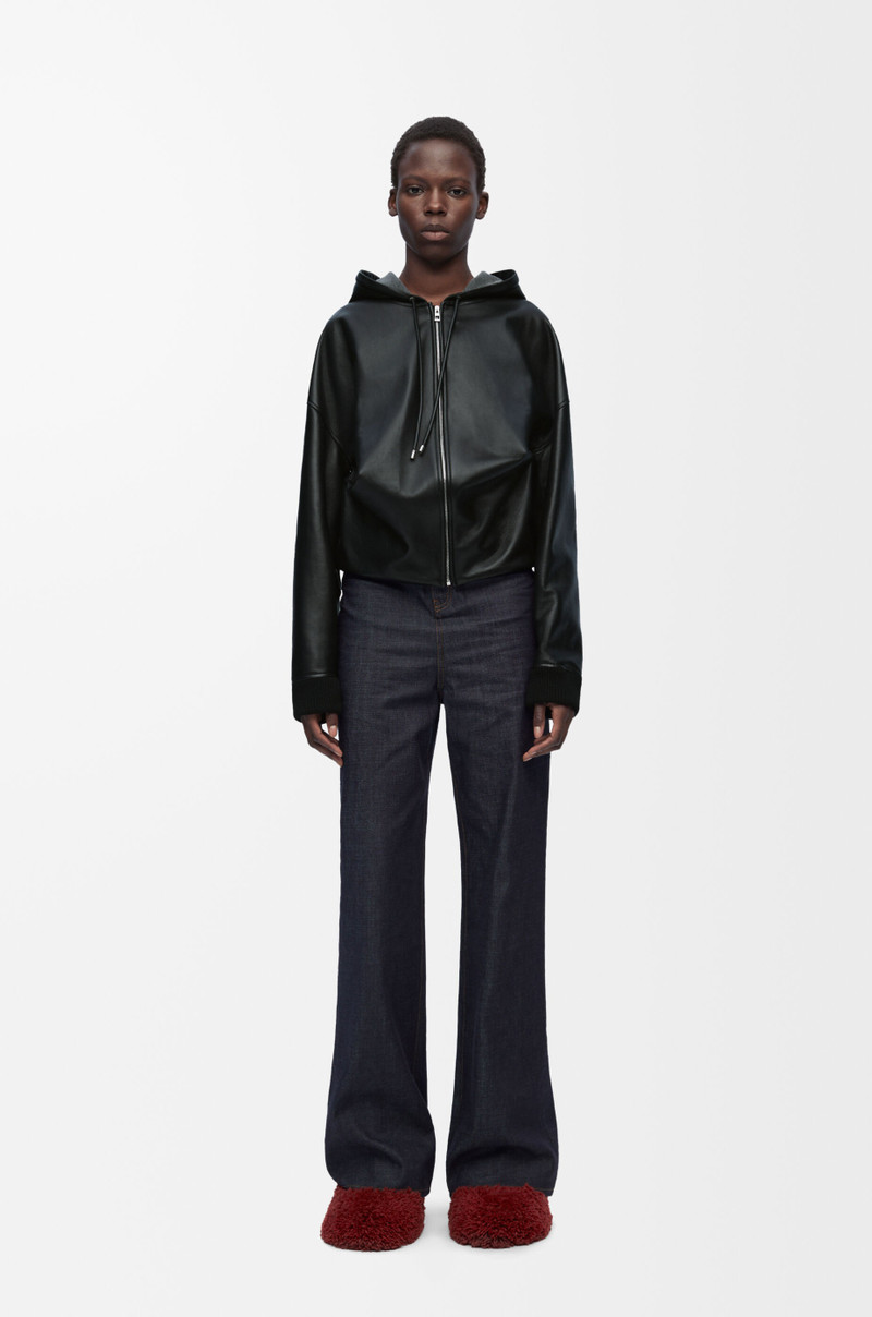 Loewe Draped hoodie in nappa outlook
