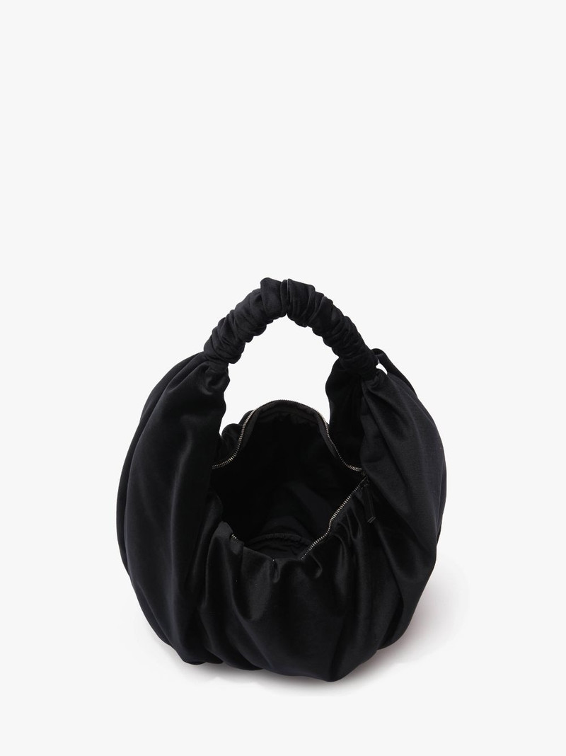 RUFFLE SHOPPER - VELVET SHOULDER BAG 3