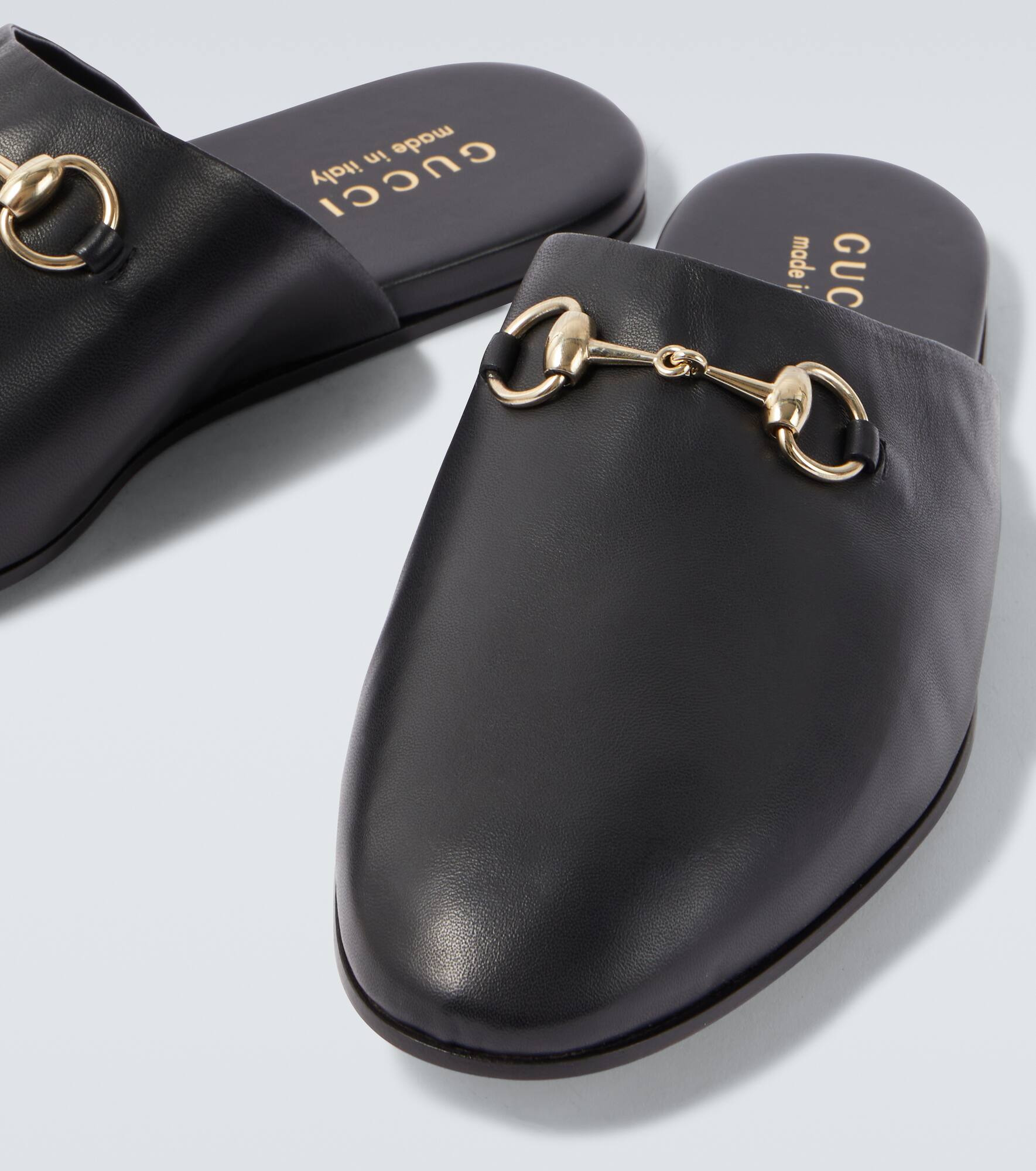 Horsebit leather mules - 3
