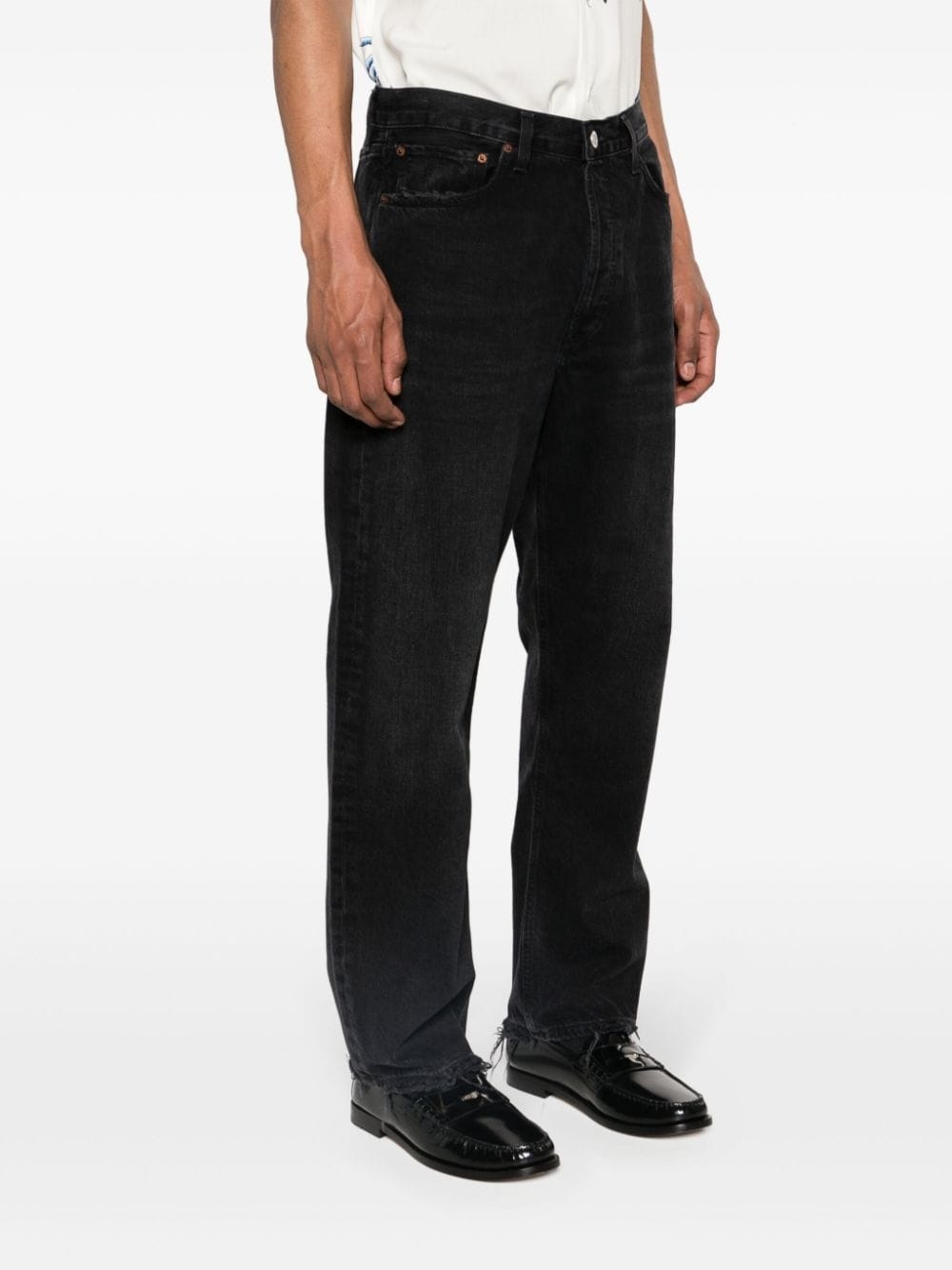 90's mid-rise straight-leg jeans - 3