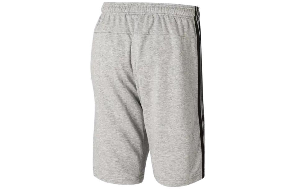 Men's adidas Stripe Logo Training Knit Casual Sports Shorts Gray DU7831 - 2