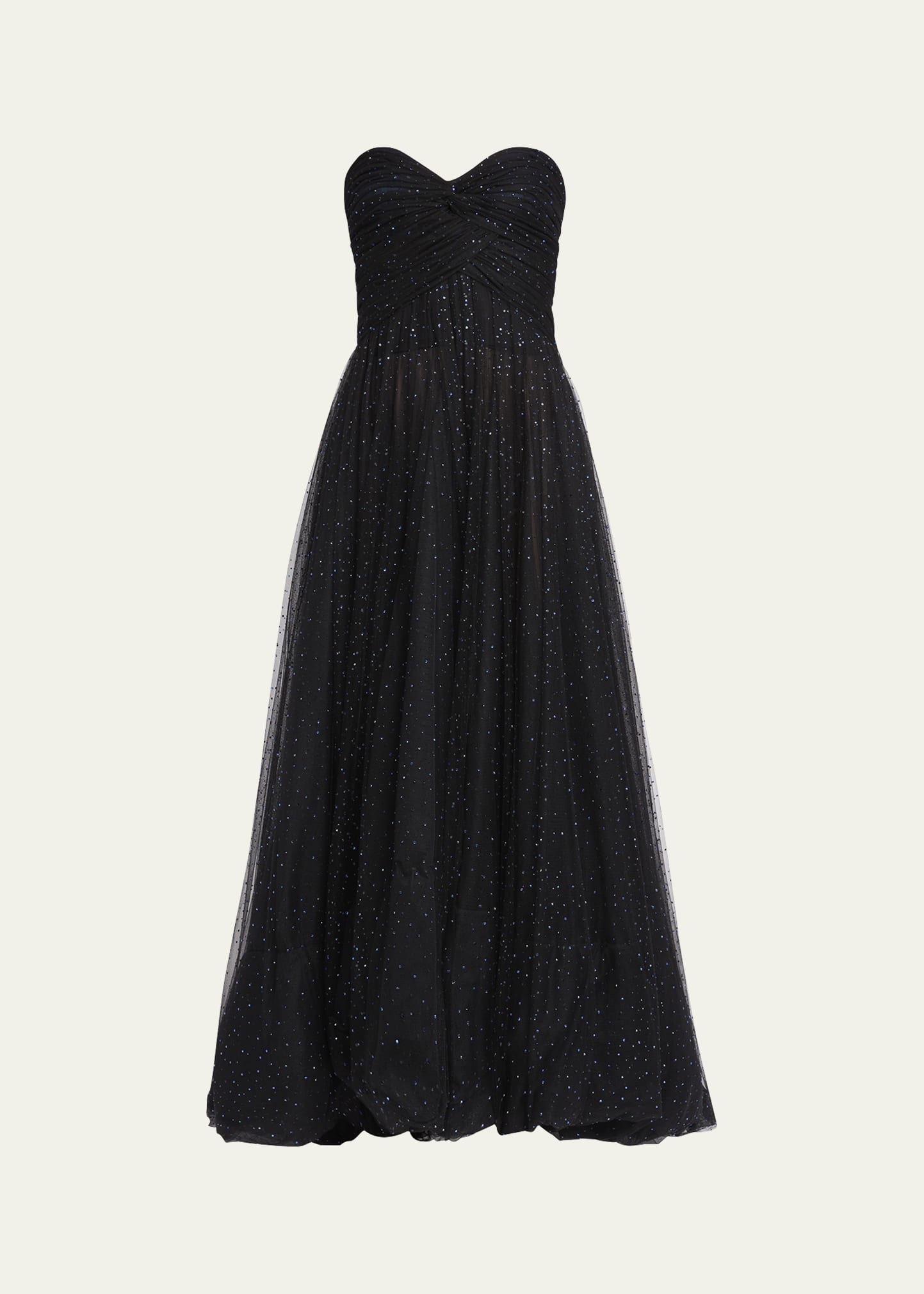 Strapless Embellished Tulle Gown - 1