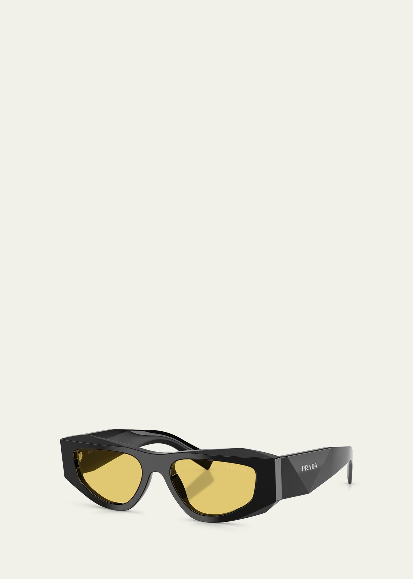 Men's 0PR B19SF Acetate Rectangle Sunglasses - 2