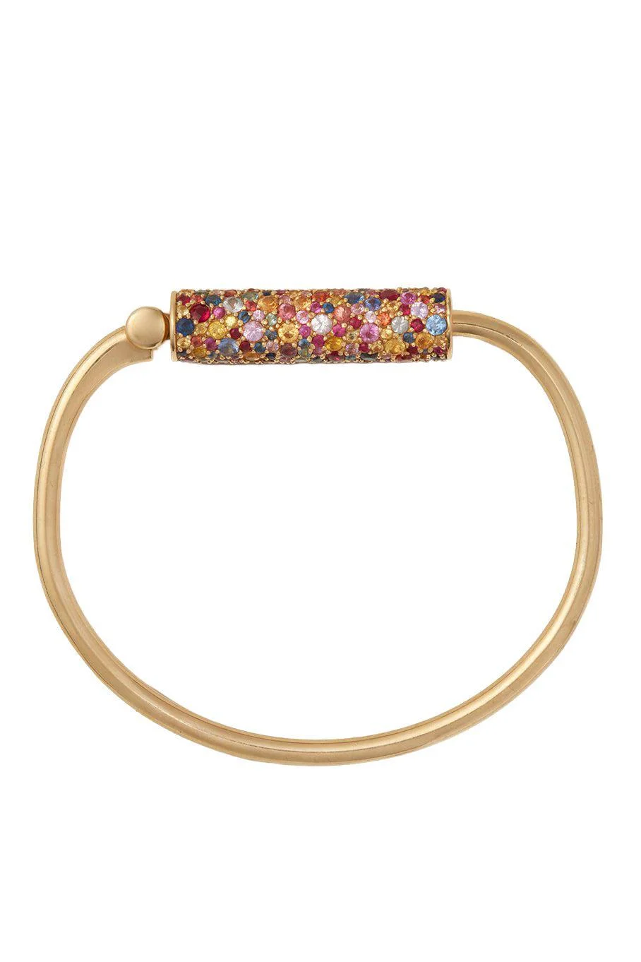 Stoned Trundle Lock Bracelet - 1